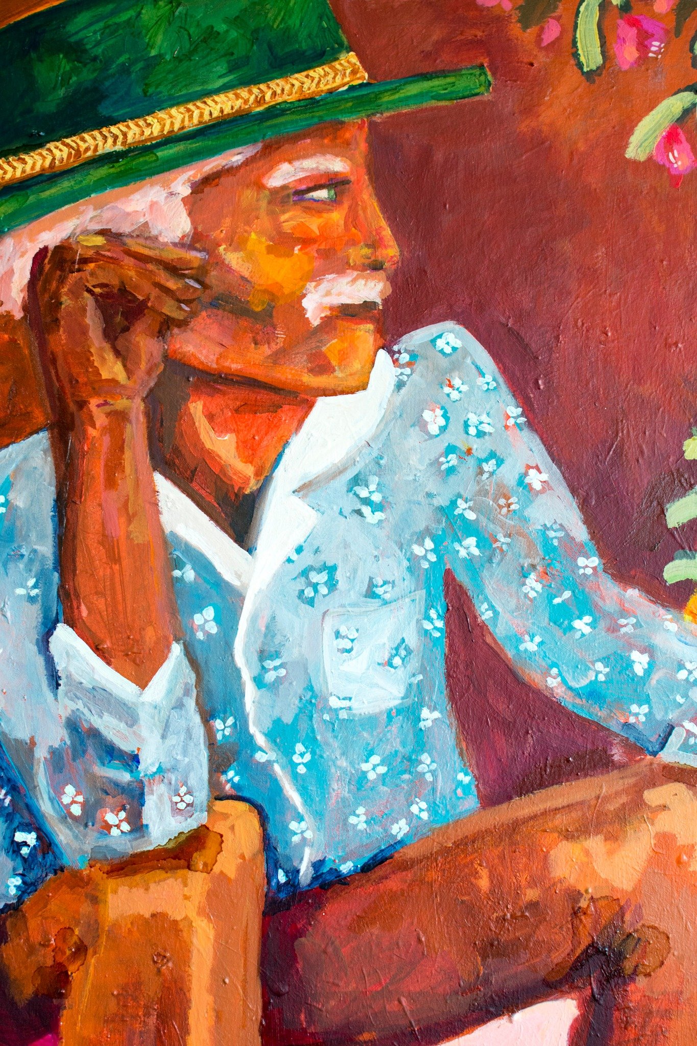 Some close-ups from recent portrait-based works. I had a lot of doubt before creating these pieces &mdash; they felt different from what I had been making, and that little voice of fear told me not to dilute my practice. Eventually, the pull was too 