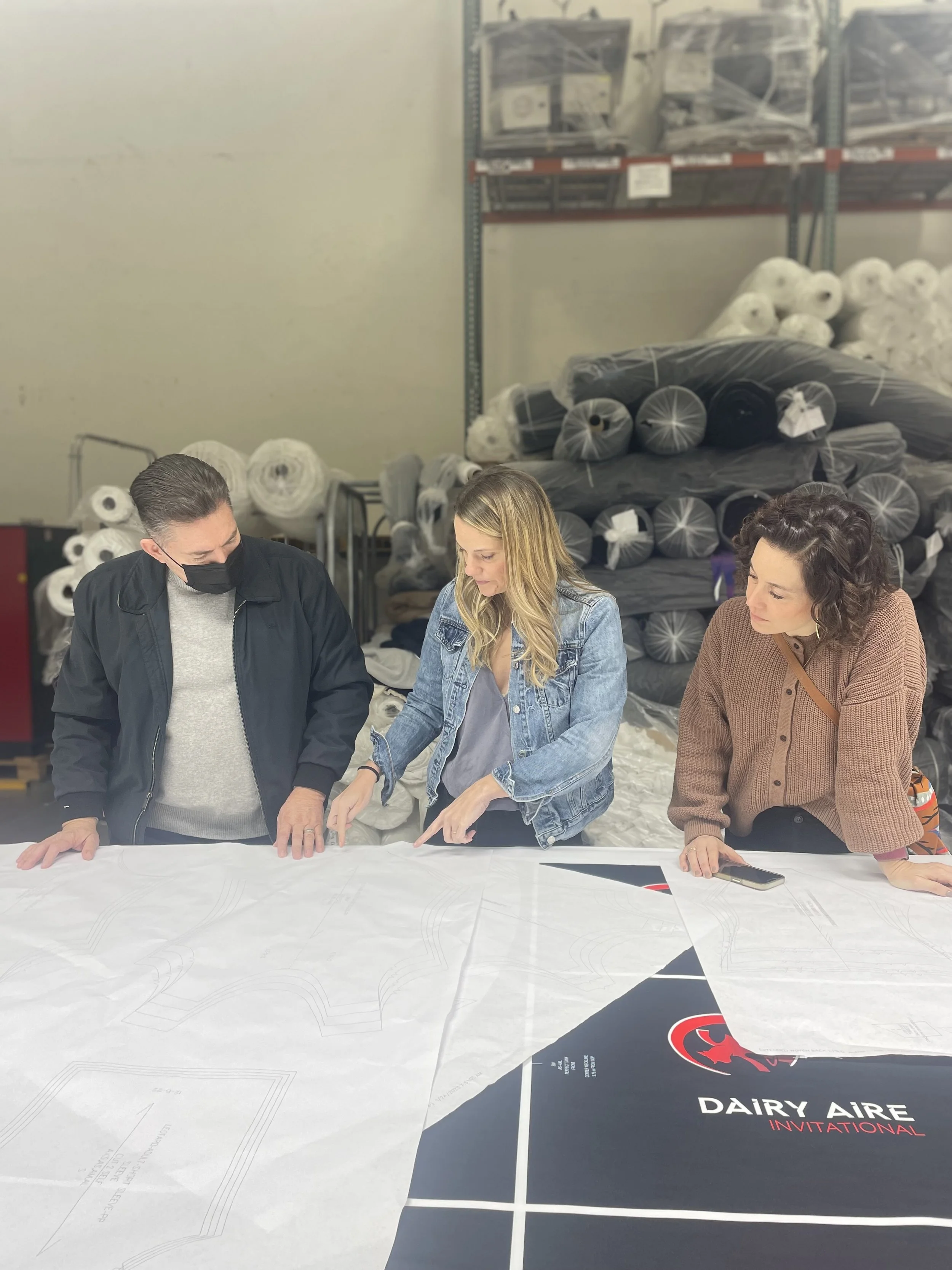 Pattern layout review at the table