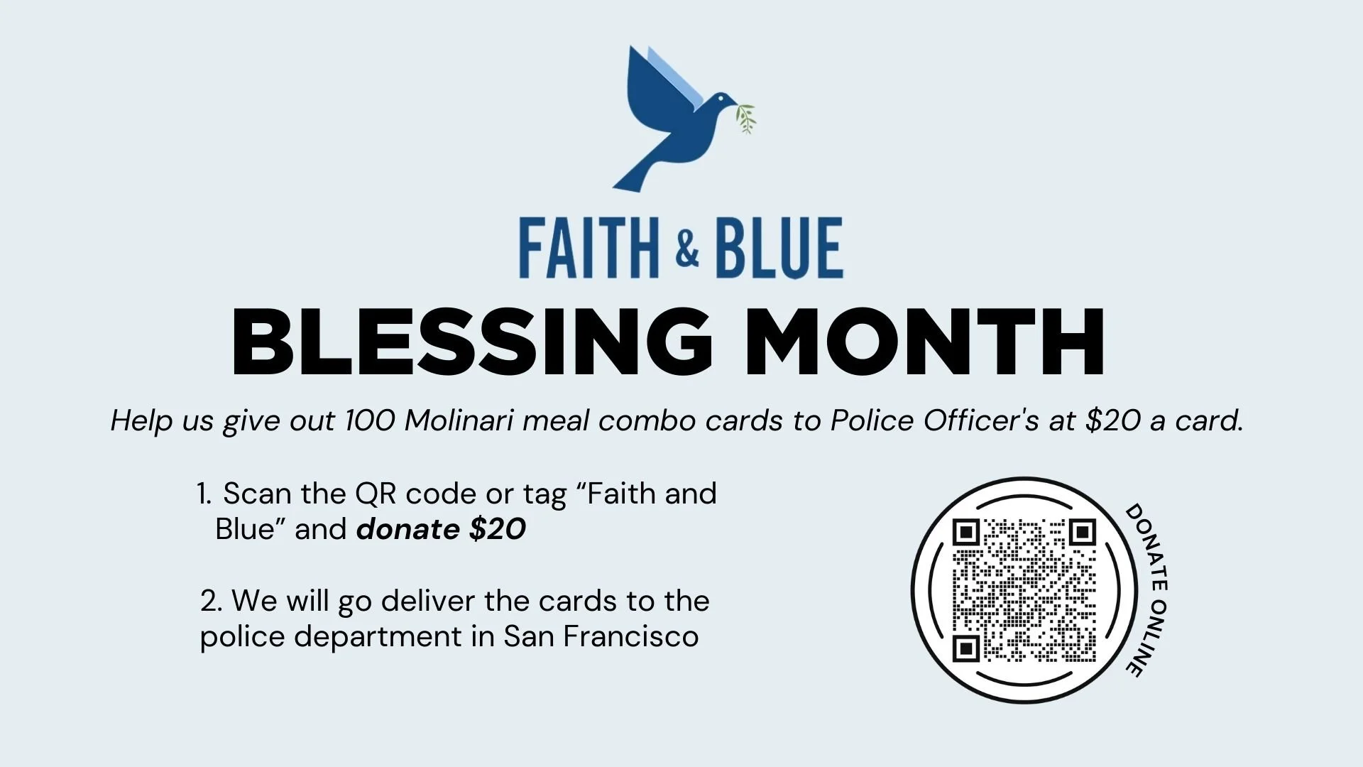 Faith and Blue Month - October