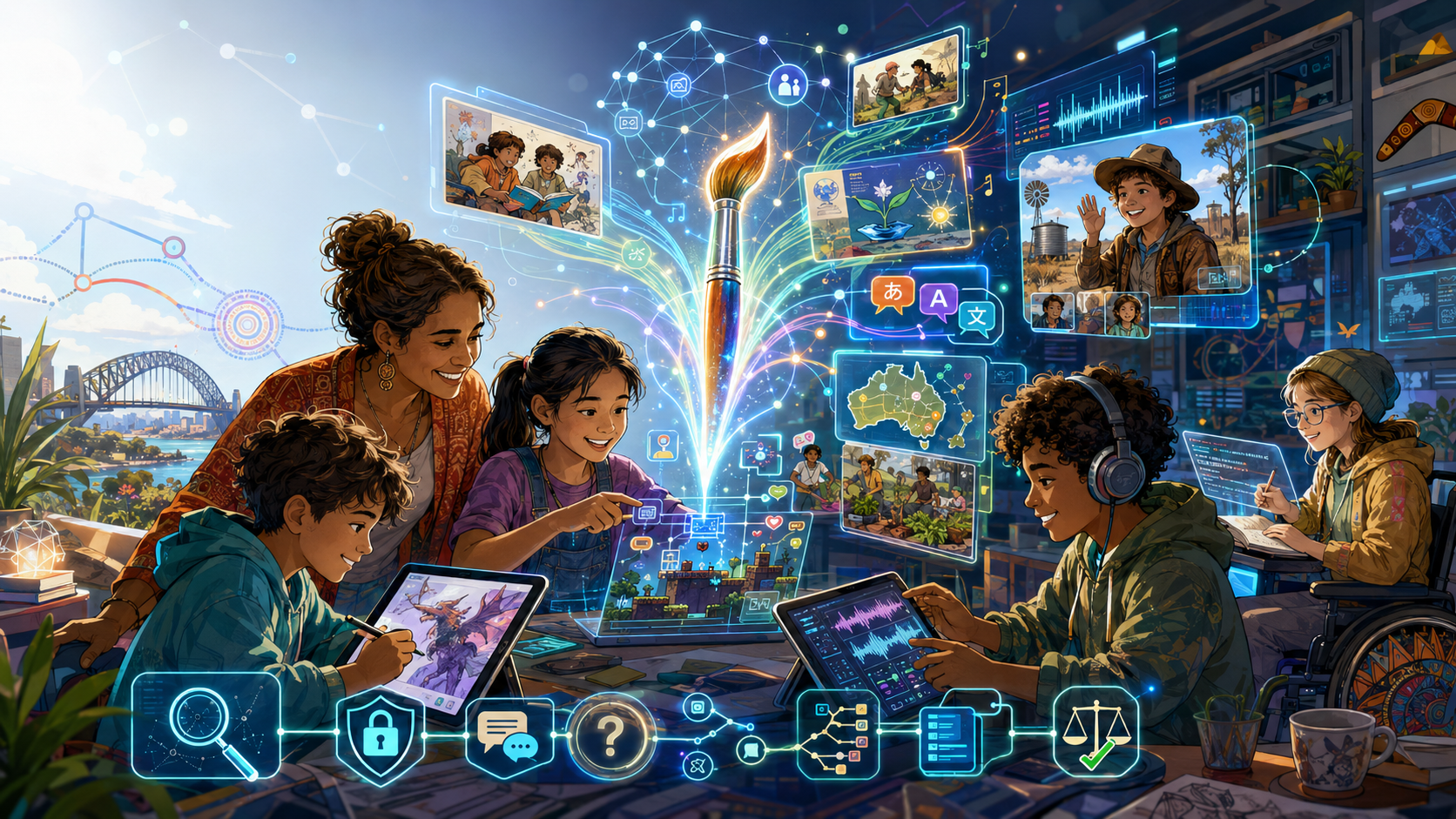 AI as a Paintbrush: Helping Children Build a Right Relationship with Technology