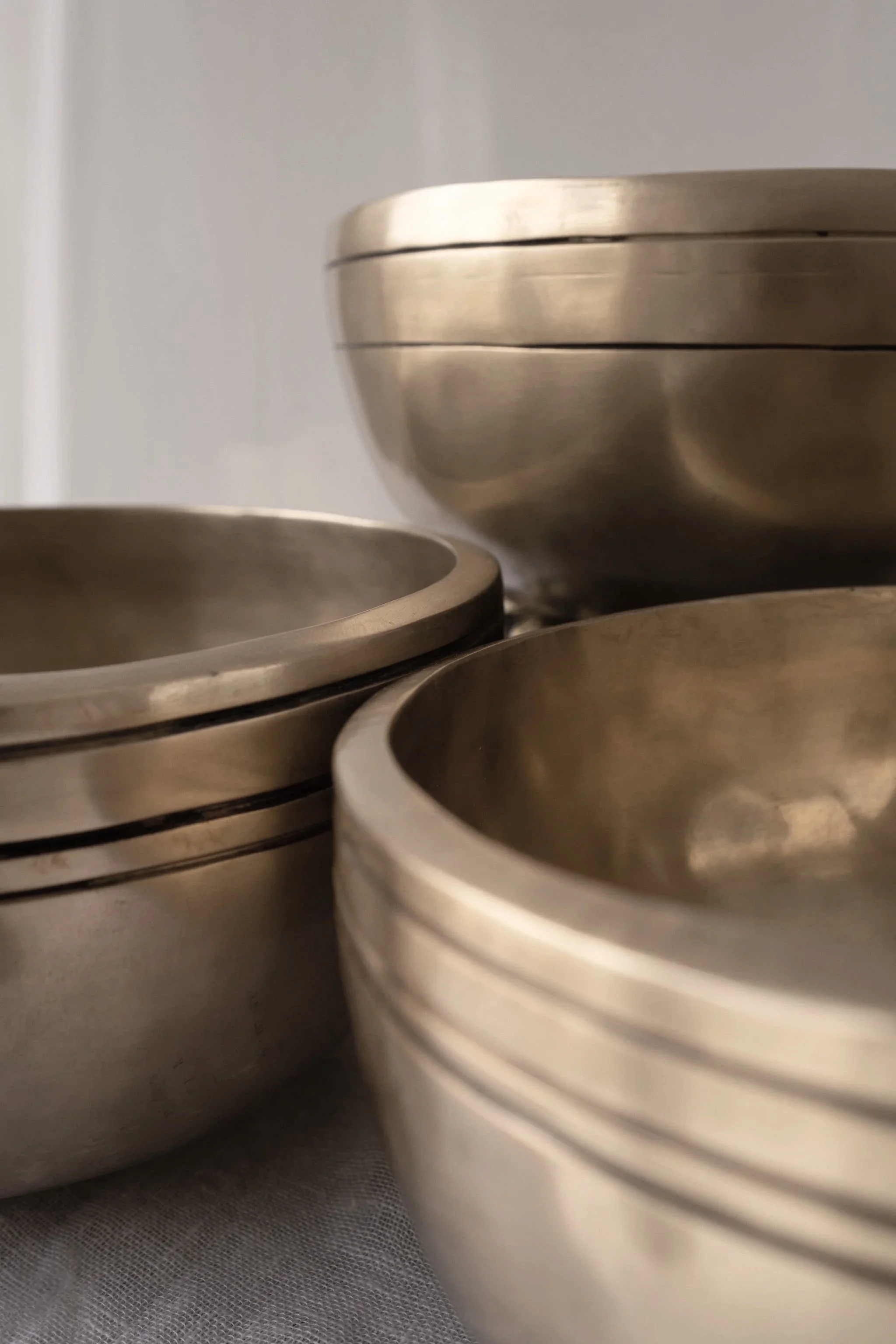 JHUMKA BOWL 3 PIECE SET C 5TH OCTAVE, D 4TH OCTAVE, G# 3RD OCTAVE