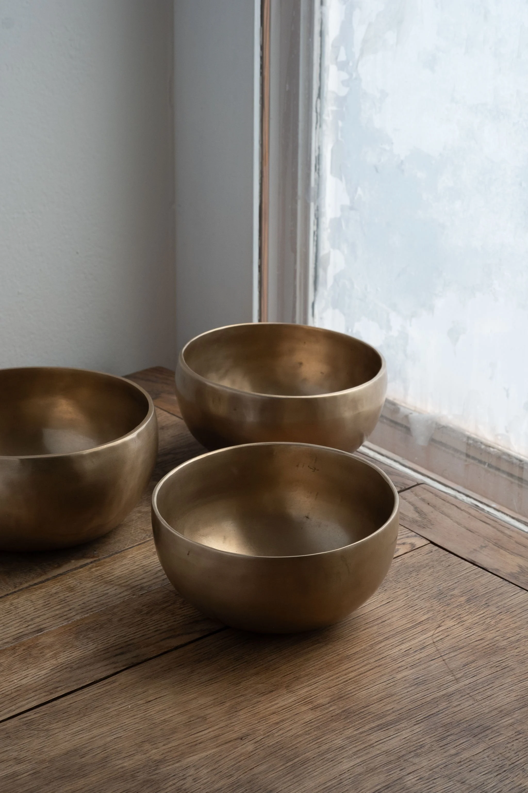 JAMBATI SING BOWLS - Small set of 3, A 4TH OCTAVE, F 4THE OCTAVE, D 4TH OCTAVE