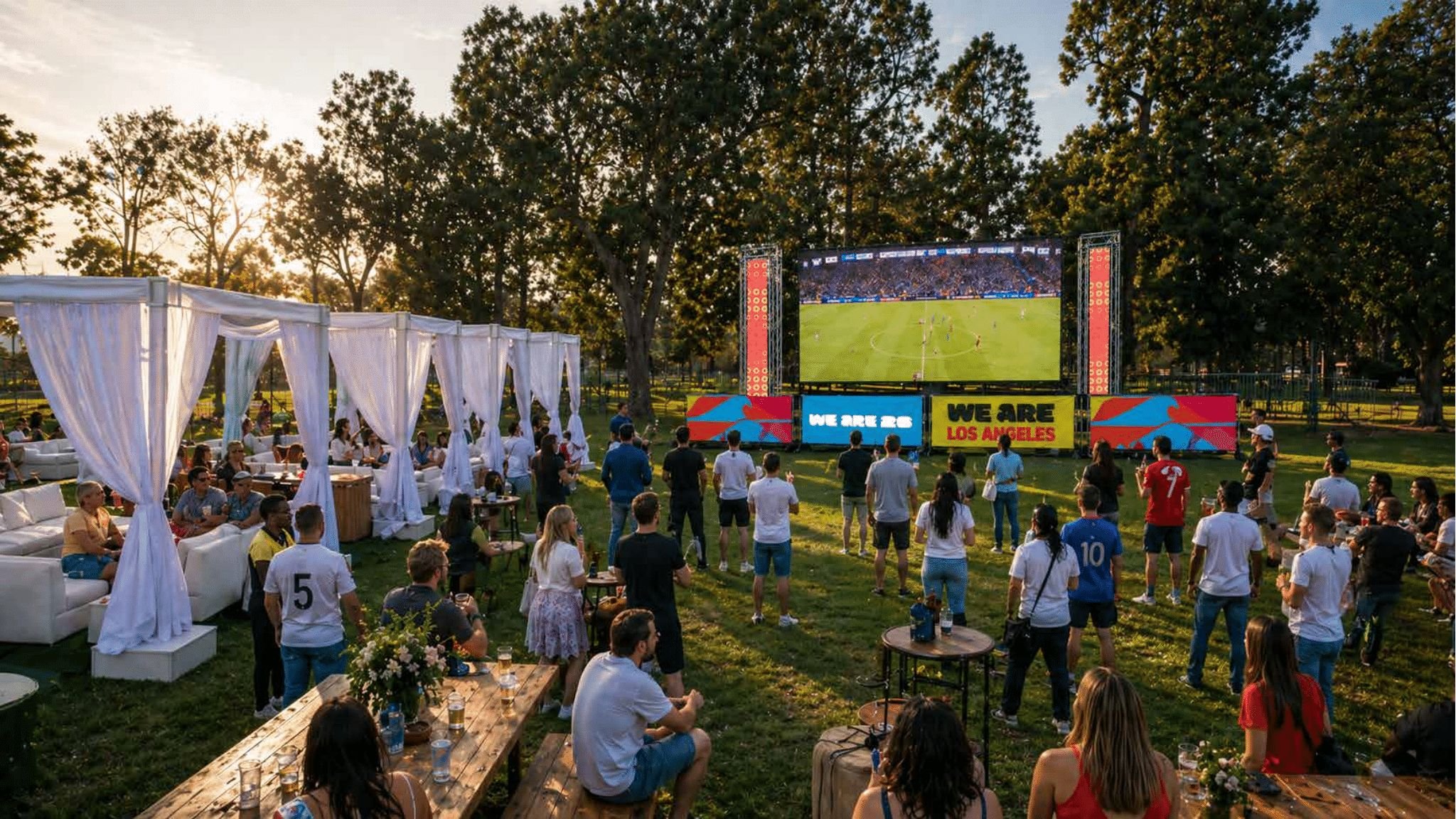 Hansen Dam Lake Fan Zone World Cup