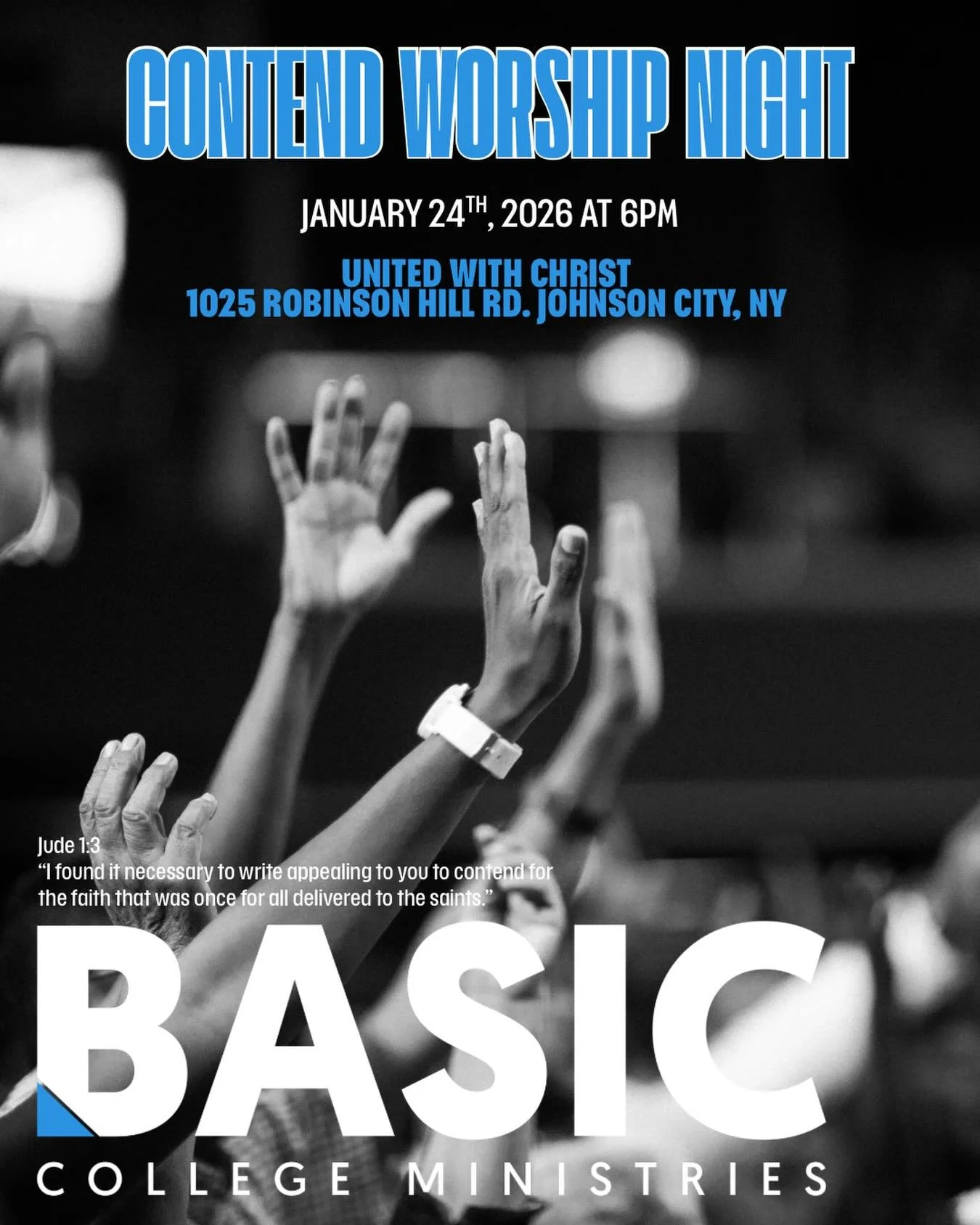 This Saturday night at 6pm we are gathering with @basic.cm to contend for college campuses around NY! We are in awe of what God&rsquo;s love is doing in and through this generation and we are expectant that much more fruit will be developed! Join us 