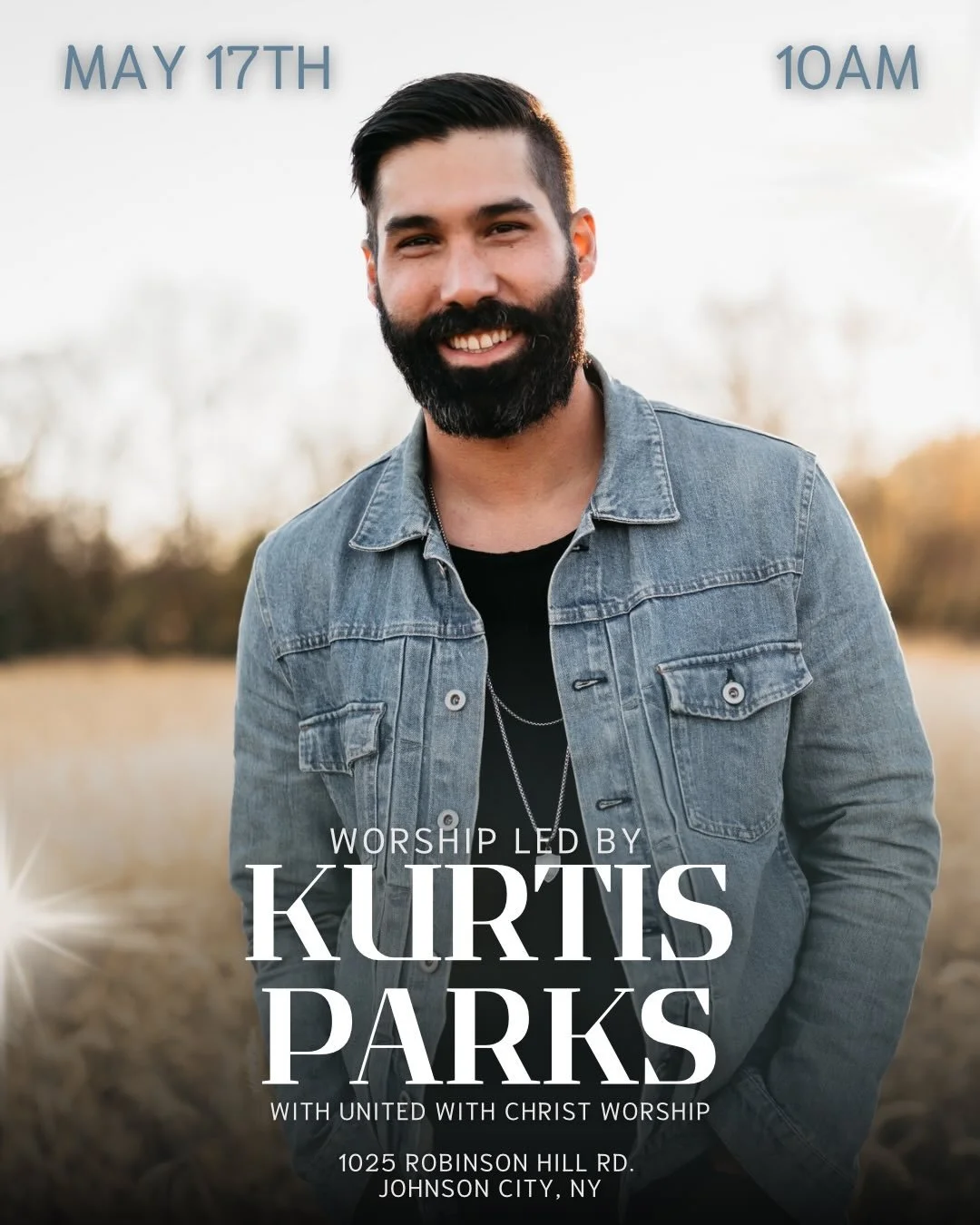 Join us this Sunday for a special service with music ministry from @kurtisparks (Pastor @tscott506 son!) with @unitedwithchristworship Service starts at 10am. See you Sunday! 💛 #unitedwithchrist #johnsoncity #newyork #binghamtonny #newcreation