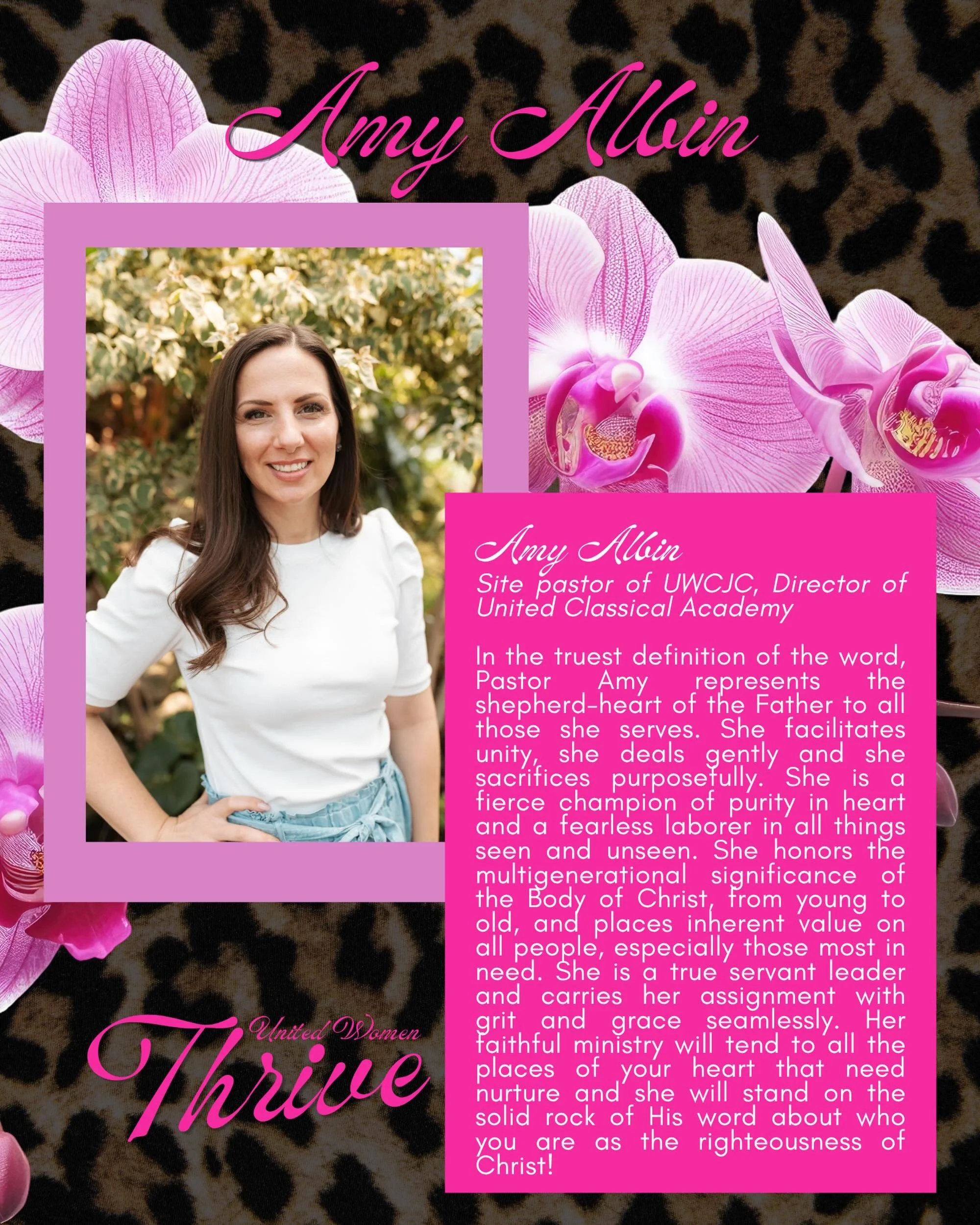 🌿 SPEAKER SPOTLIGHT 🌿 @amy.albin.56 

We are honored to have Pastor Amy Albin leading us in worship with @unitedwithchristworship and speaking at THRIVE 2026!

Amy carries a shepherd&rsquo;s heart that reflects the compassion, strength, and faithfu