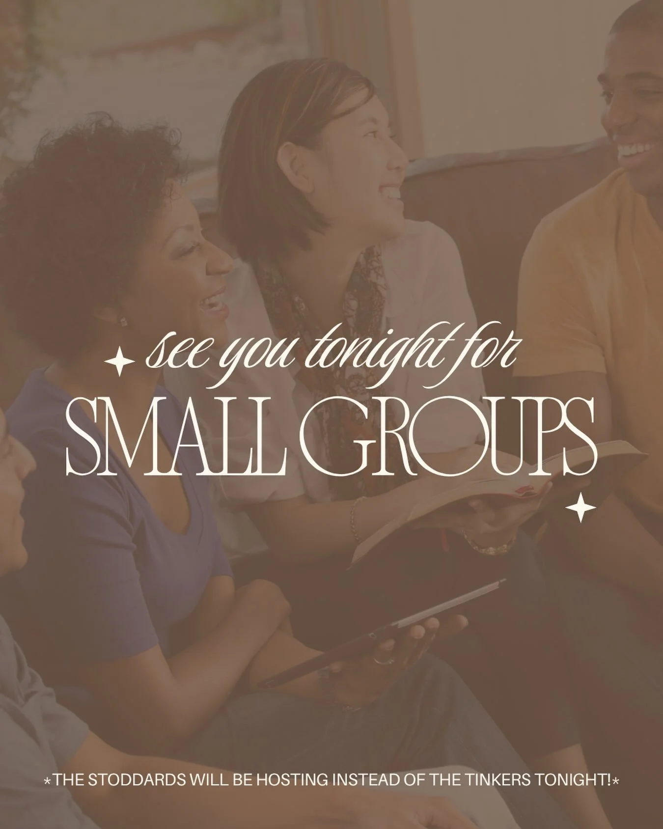 We&rsquo;re back tonight for our small group series! Please note: The Stoddards will be hosting instead of The Tinkers tonight. See REALM for the address! 🫶📖

#faithfam #smallgroup #community #sonship #unitedwithchrist