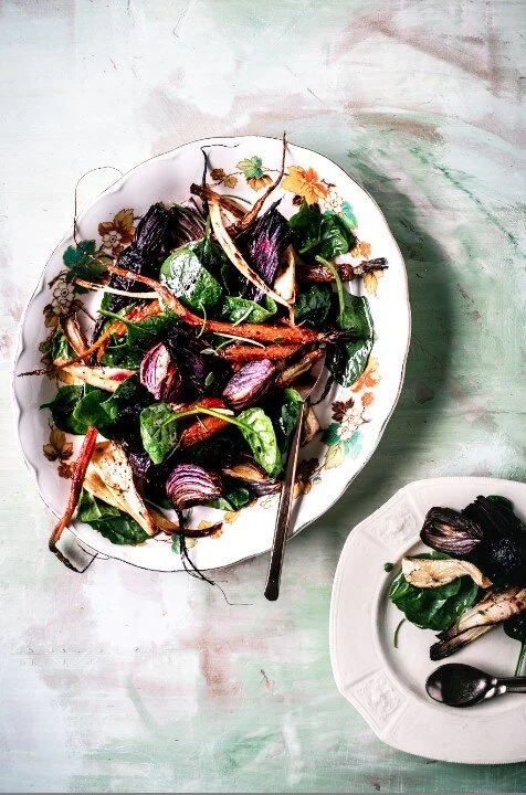 roast vegetable salad jodie gould photography