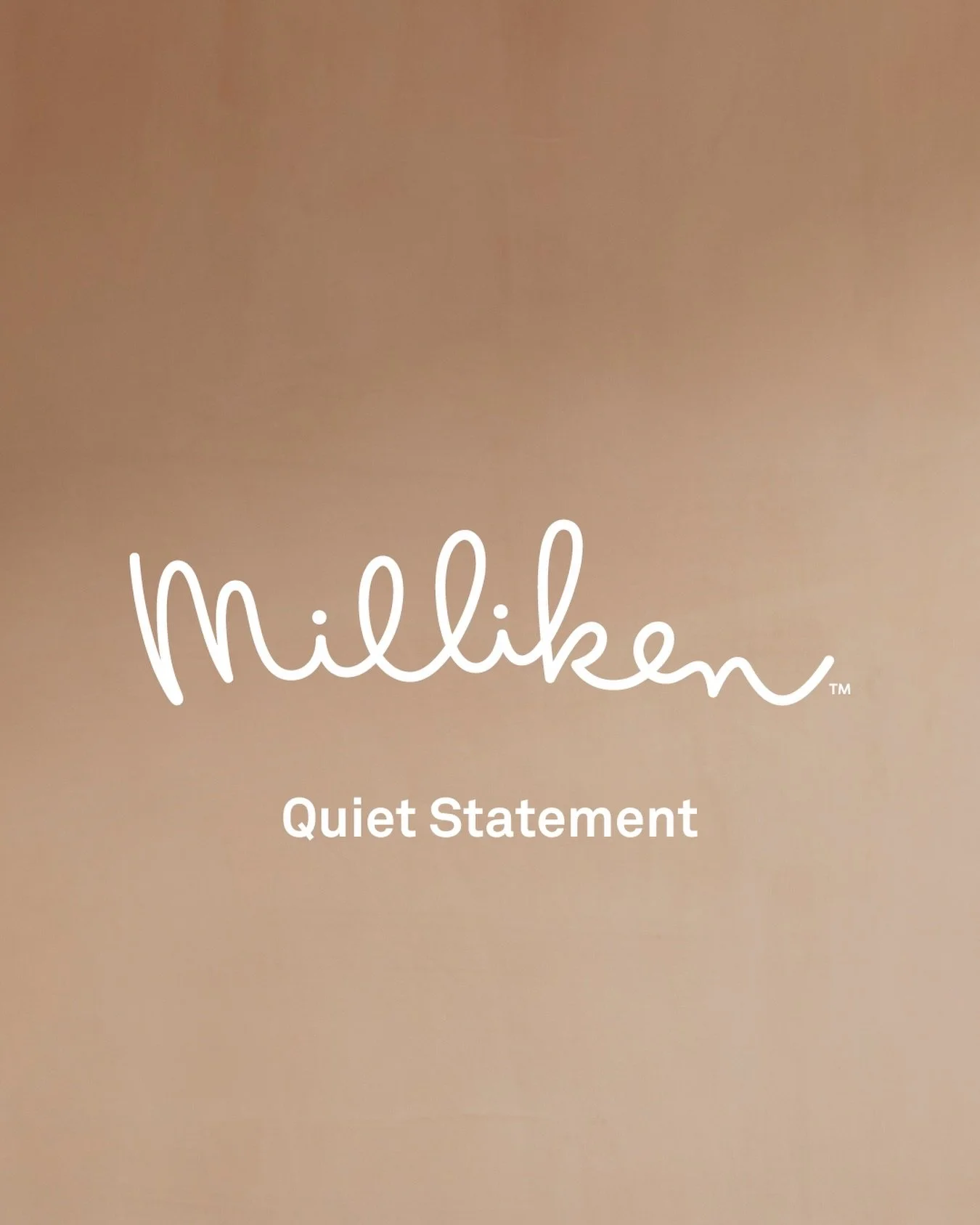 Milliken Quiet Statement.
En ny teppefliskolleksjon fra Milliken, designet av Helen Lloyd. Inspirert av Marrakesh &ndash; av m&oslash;tet mellom r&aring; pussvegger og rene, samtidige flater. Fire design som er trygge nok til &aring; v&aelig;re bakte