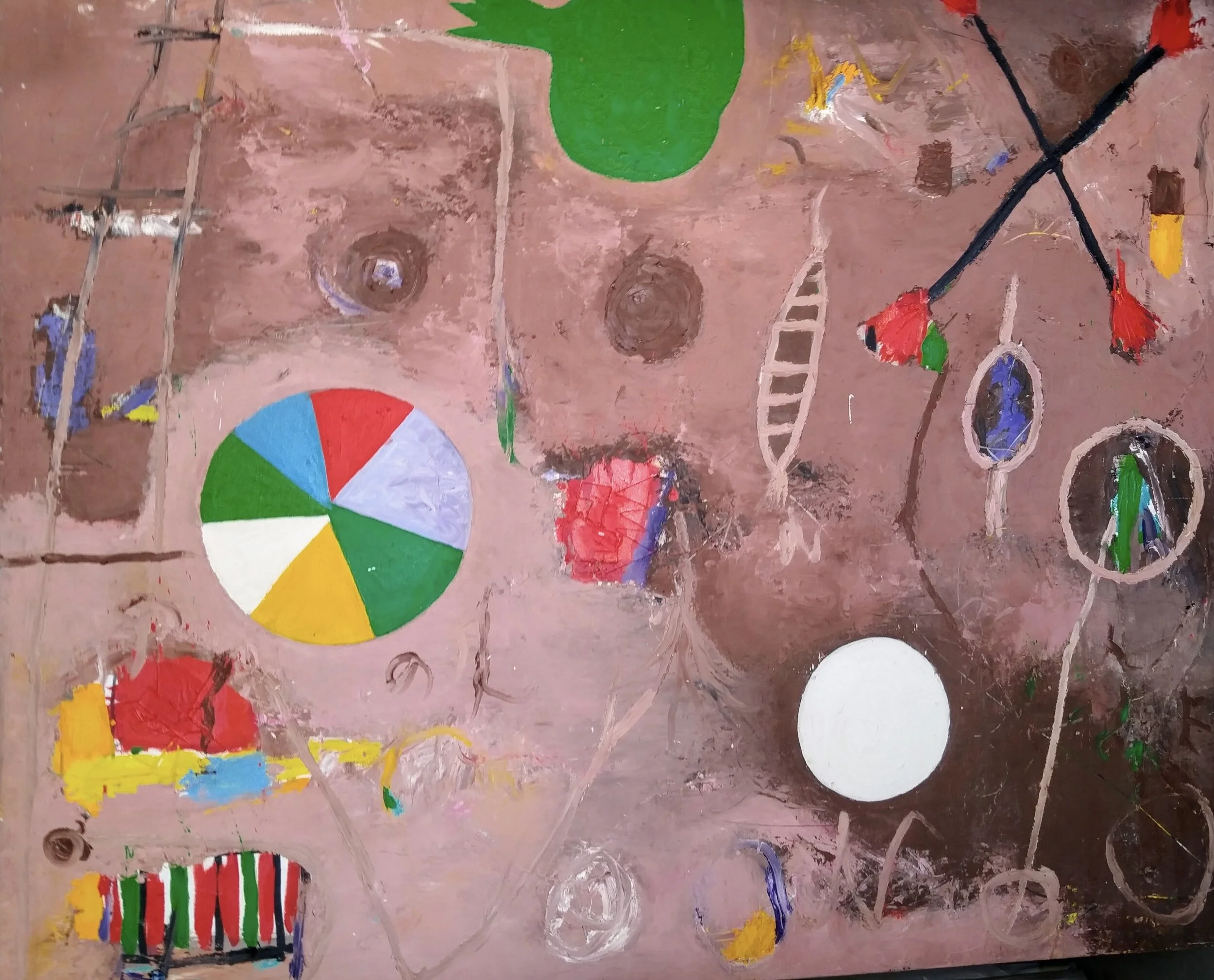 Ceremonial Dance (Danza Ceremonial) 
Oil on canvas 
66 x 72” in (167.6 x 182.9 cm), 1976