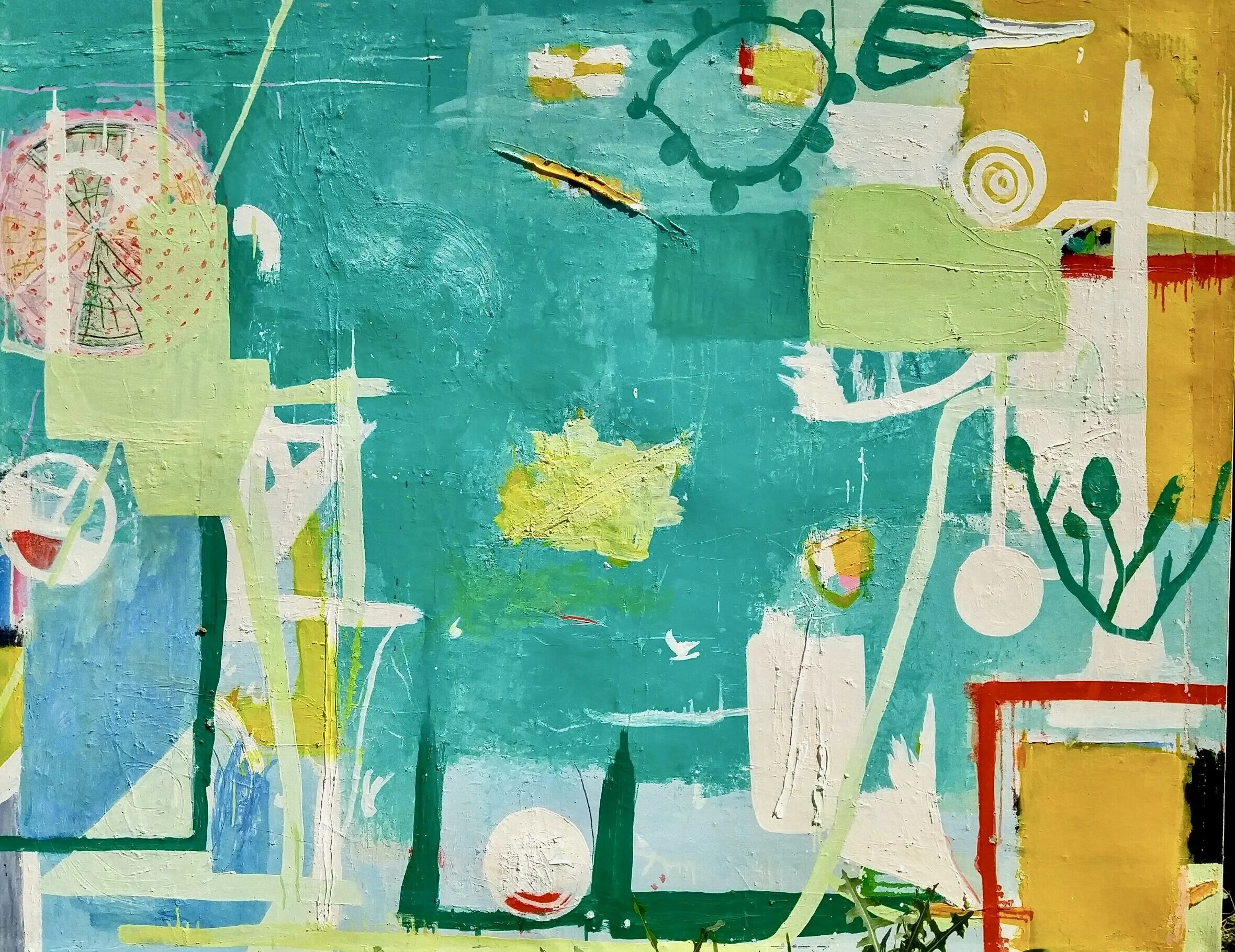 Afternoon By The River (Tardes En El Rio) 
Oil on canvas 
68 x 80” in (172.7 x 203.2 cm), 1980