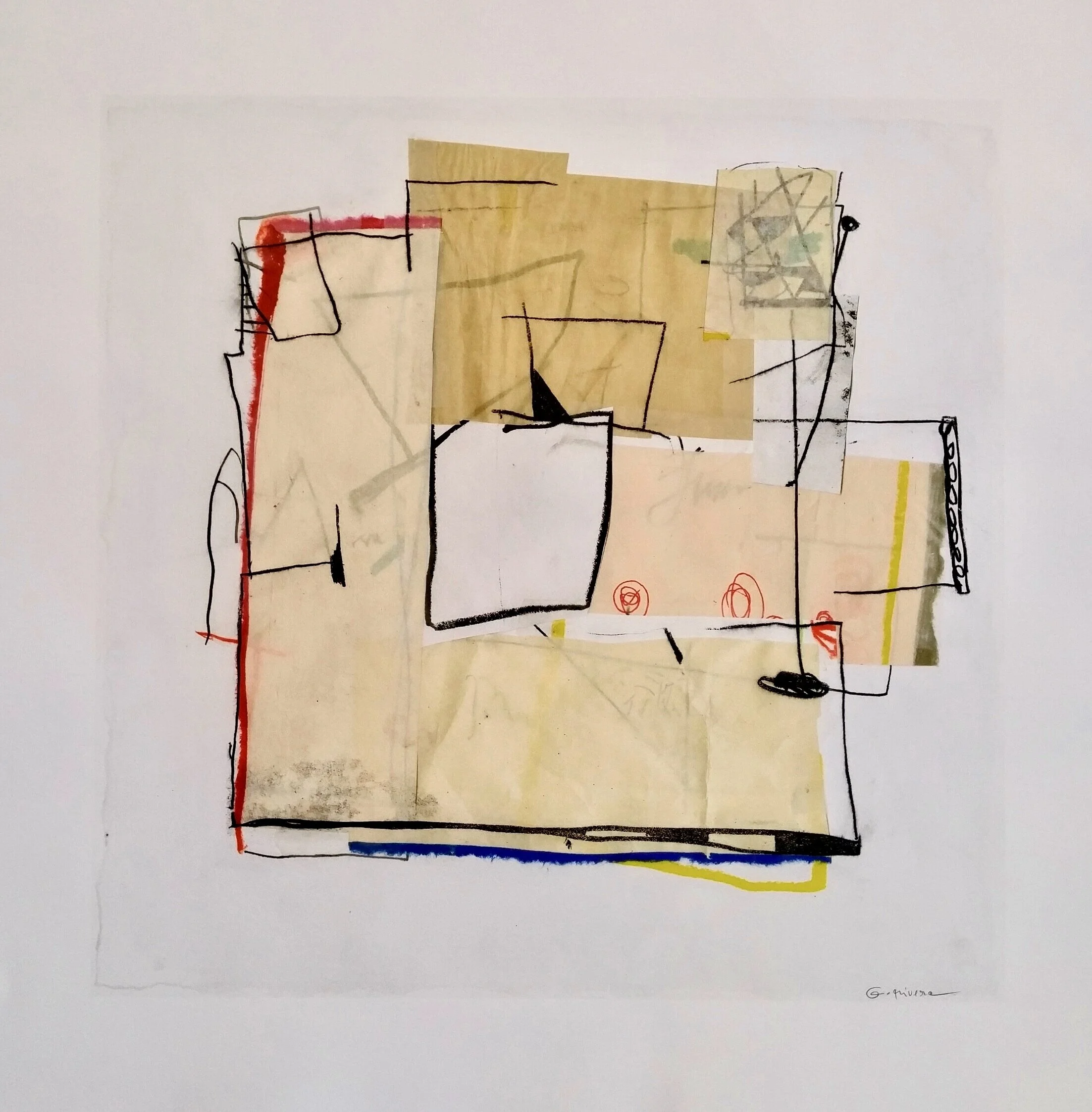 Bern Switzerland Series 
Blaes Atelier 
Monotype 
30 x 30” (76.2 x 76.2 cm)