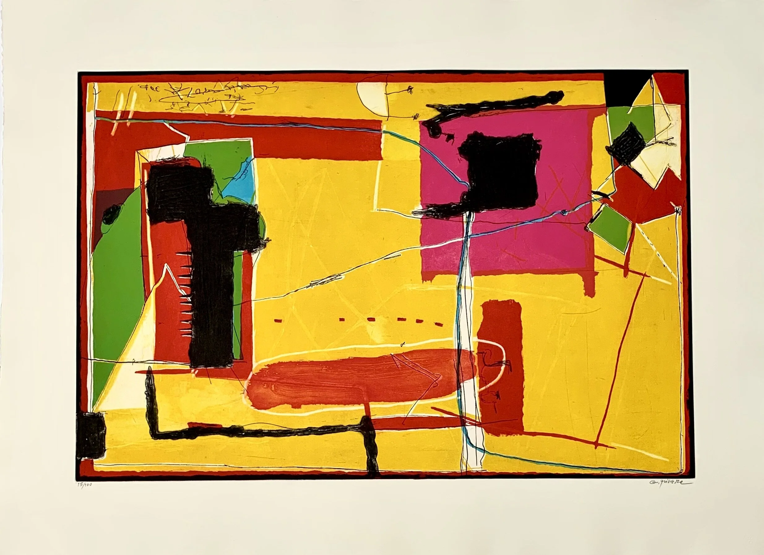 Siete Pasos De Baile (Seven Dance Steps) 
Guachabato Editions Guadalajara 
Etching 15/100 
24 x 36” (61 x 91.4 cm)