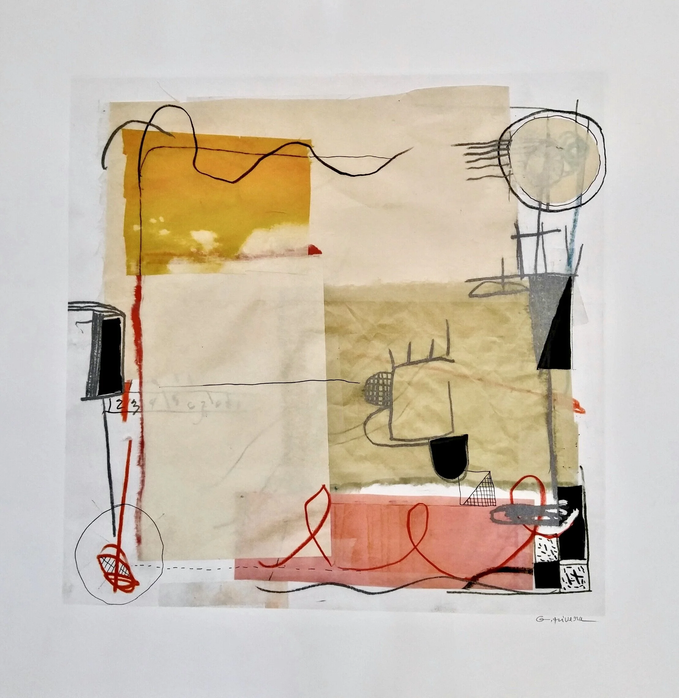 Bern Switzerland Series 
Blaes Atelier 
Monotype 
30 x 30” (76.2 x 76.2 cm)