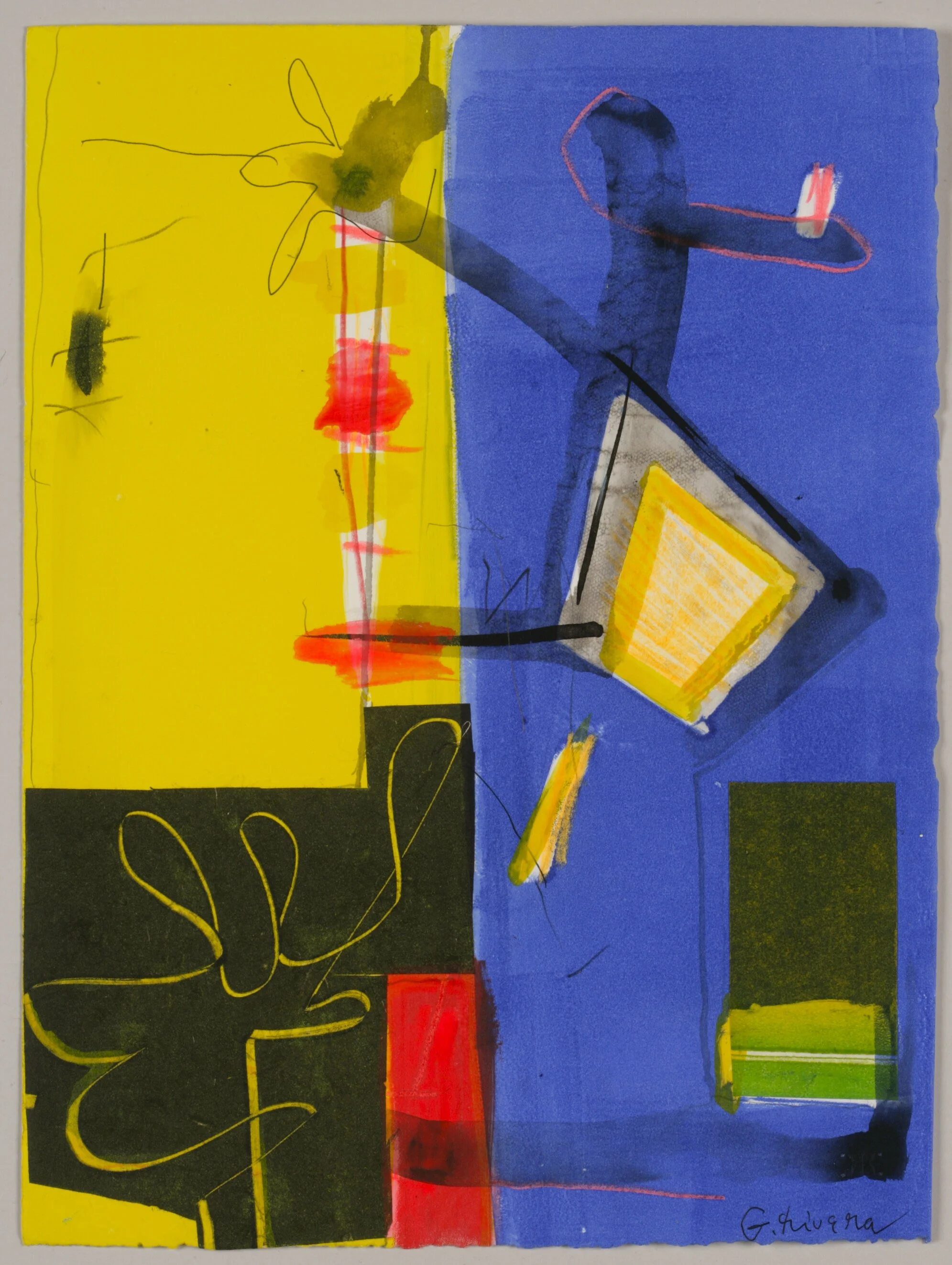 Hunter’s Point Series #2 
Blue Rose Atelier 
Monoprint 
15 x 11” (38.1 x 27.9 cm)