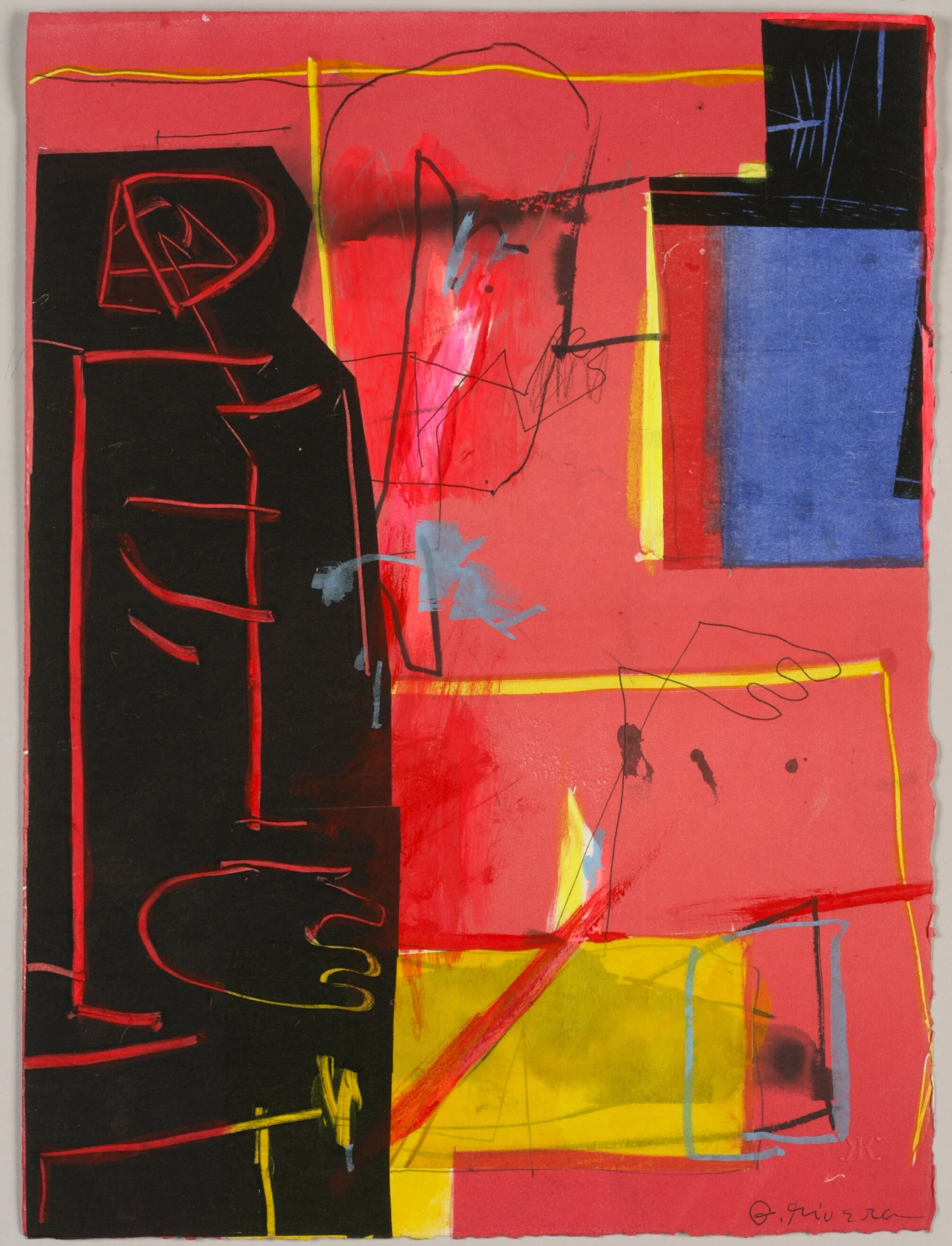 Hunters Point  Series #1 
Blue Rose Atelier 
Monoprint 
15 x 11" (38.1 x 27.9 cm)