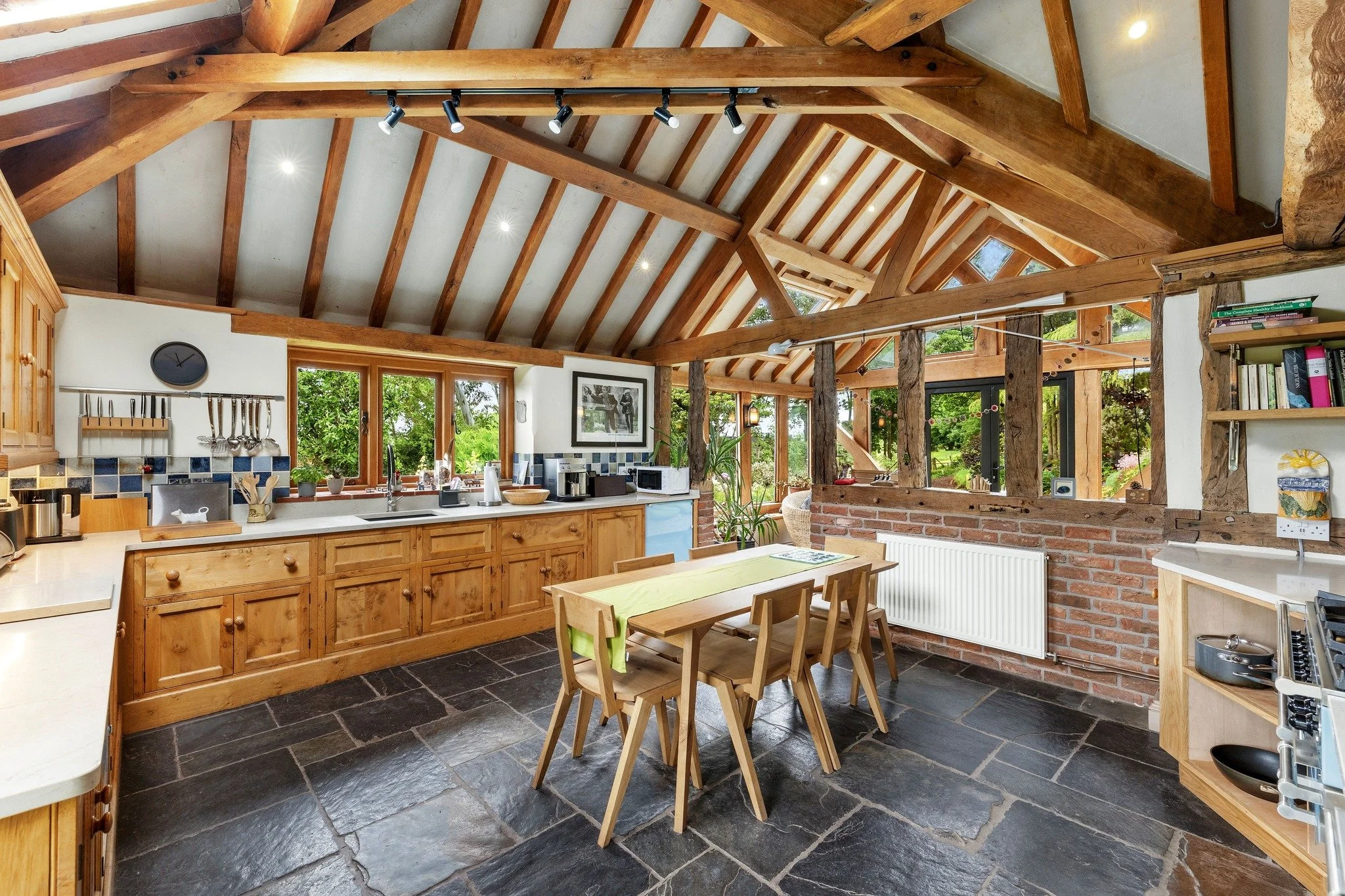 The kitchen is the &quot;heart of the home&quot; 🏡✨

With Ludlow Food Festival starting today, we are showcasing some of our favourite kitchens. We are lucky to see some of the finest kitchens in this job, whether it be an oak-framed vaulted kitchen