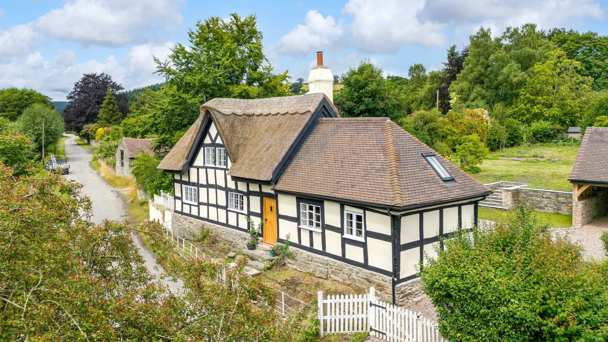 EXCHANGED! 🏡✨

We are delighted to have exchanged contracts on The Sarn! A beautiful Grade-II listed 17th-century thatched house offering modern living with historic charm located in the idyllic village of Hopton Castle.

Guide price - &pound;650,00