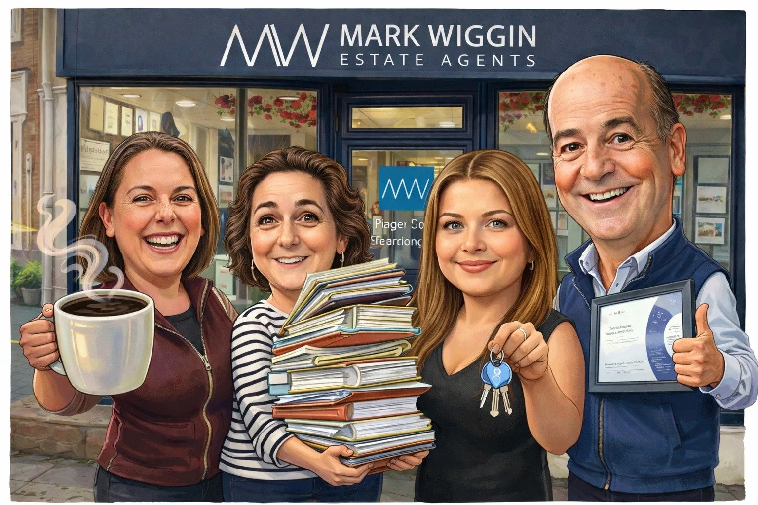 We have jumped on the Chat GPT trend! 😆

&lsquo;Meet the Team&rsquo; Caricature style 👩🏻&zwj;🎨🎨

https://www.markwiggin.co.uk/meet-the-team

#EstateAgents #Ludlow #Shropshire #Caricature #ChatGPTChallenge