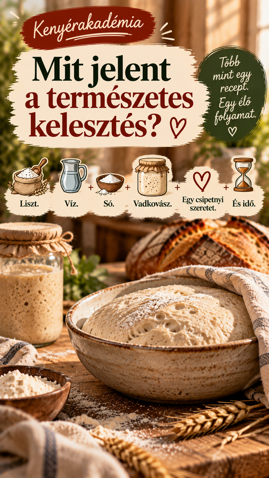 Kenyérakadémia-Mit jelent a természetes kelesztés?
