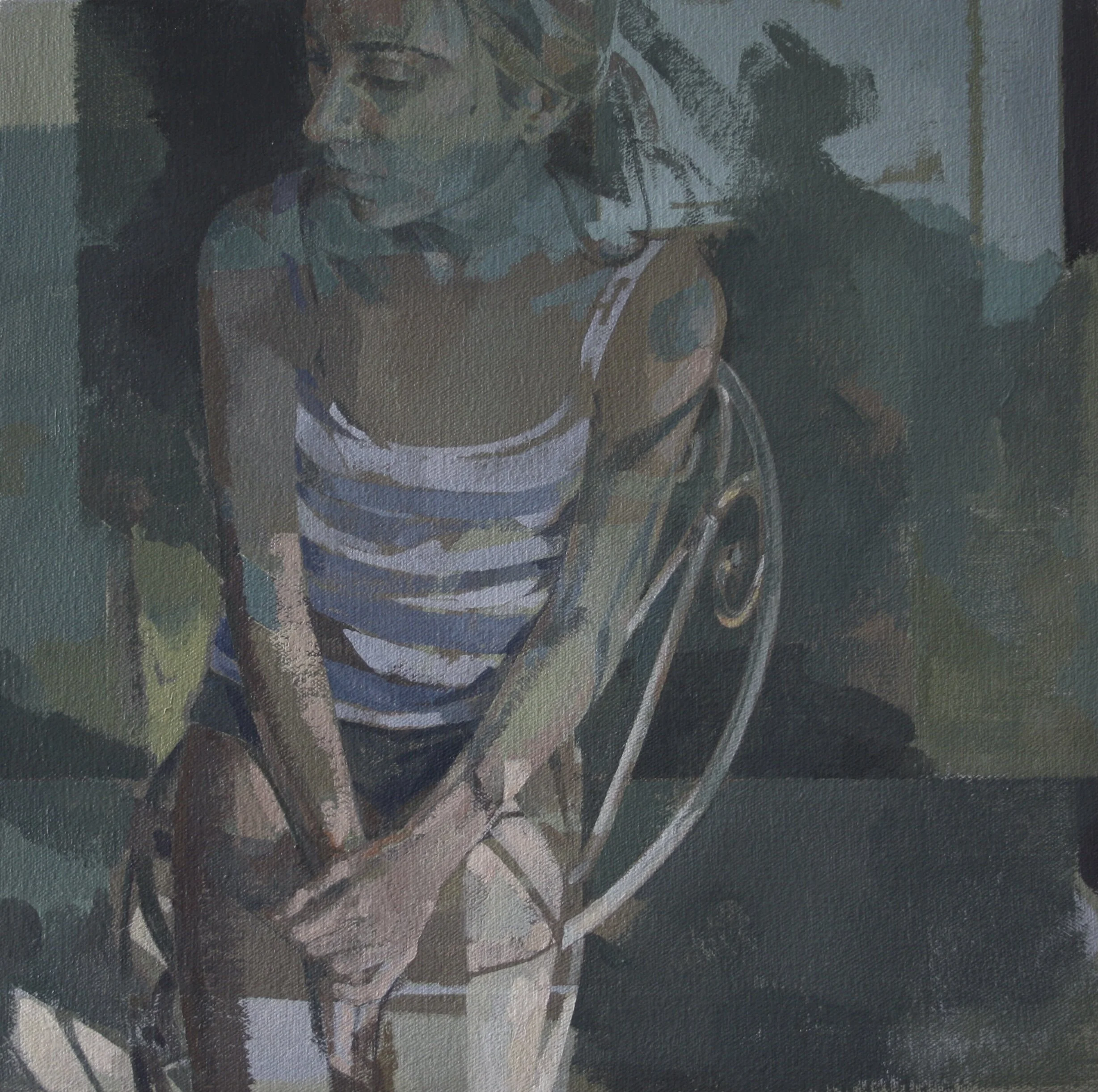 girl in shadow  30cm x 30cm  2012