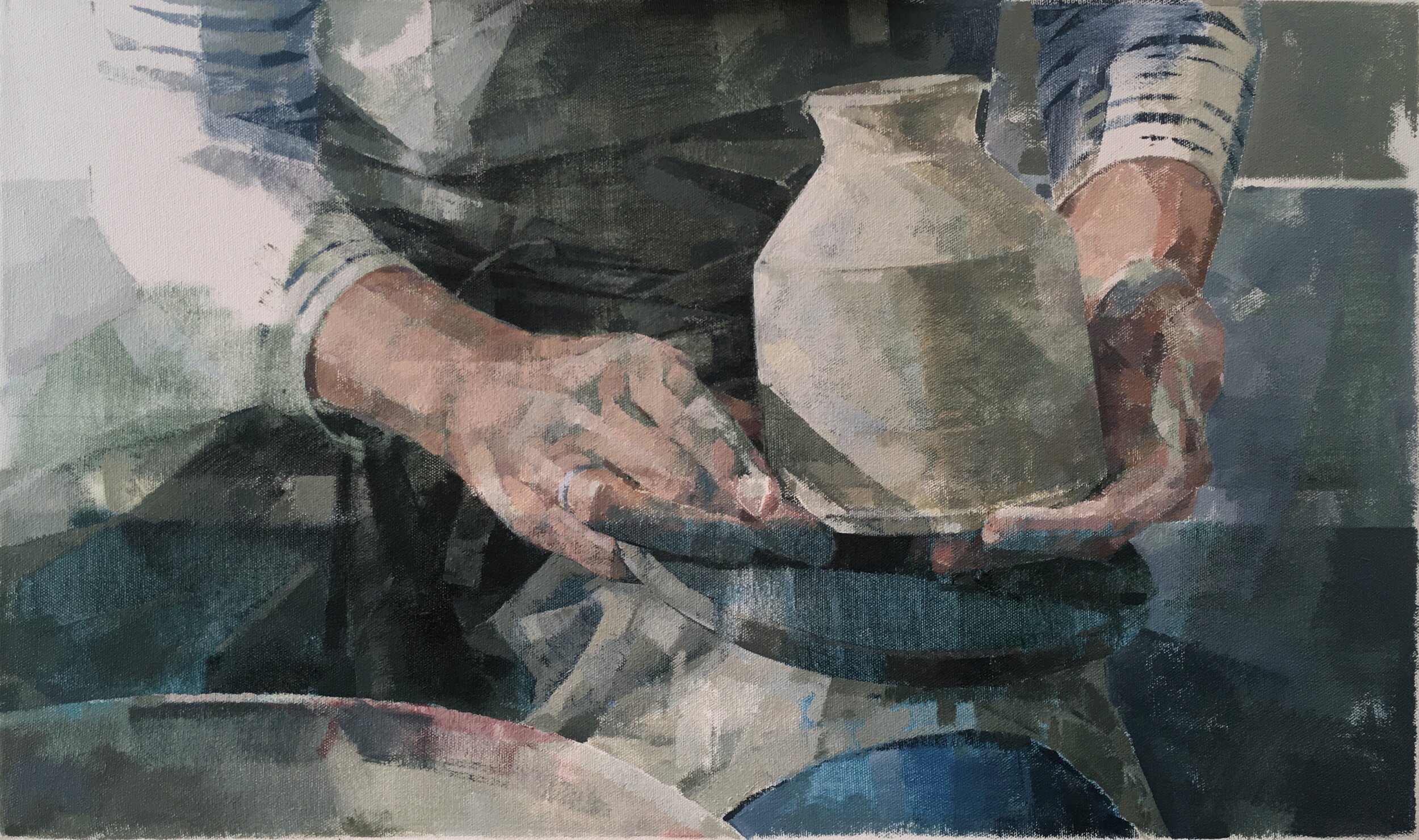 clay and hands  30cm x 50cm  2017