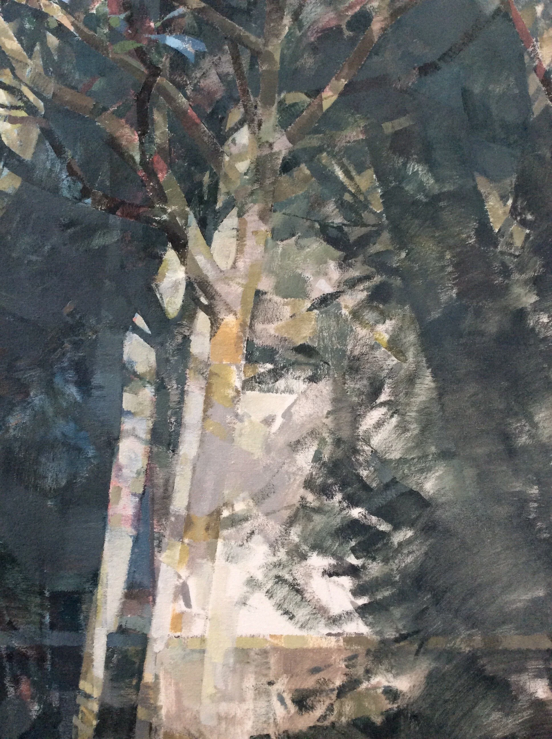 leaves and shadows  80cm x 70cm  2016