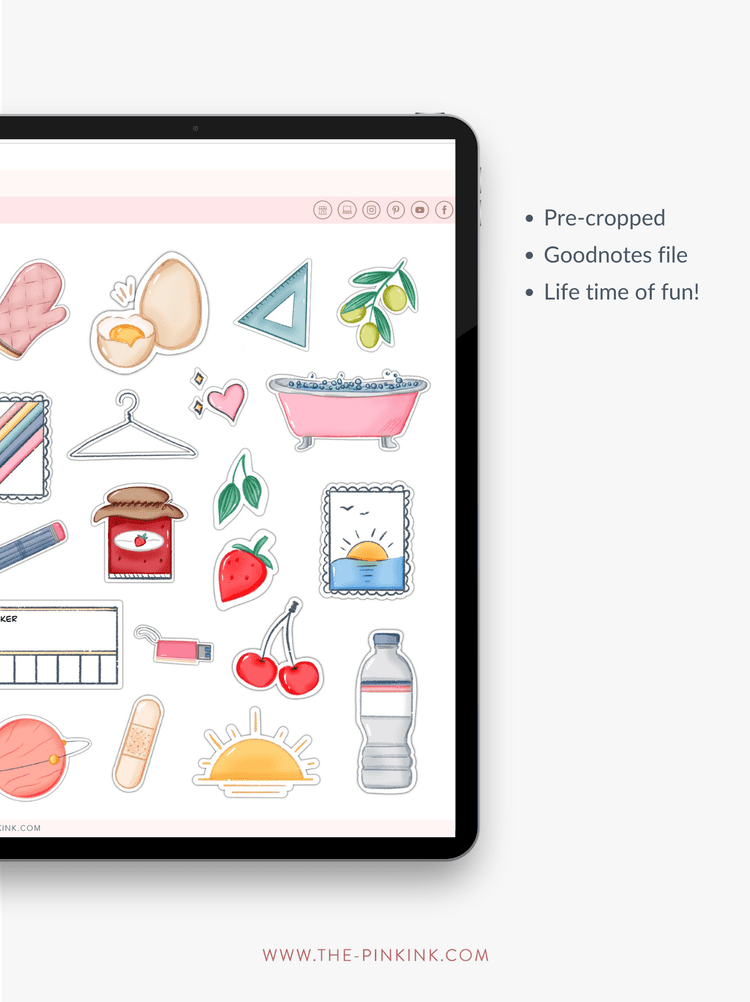 Blue Sticky note Pack — The Pink Ink Shop