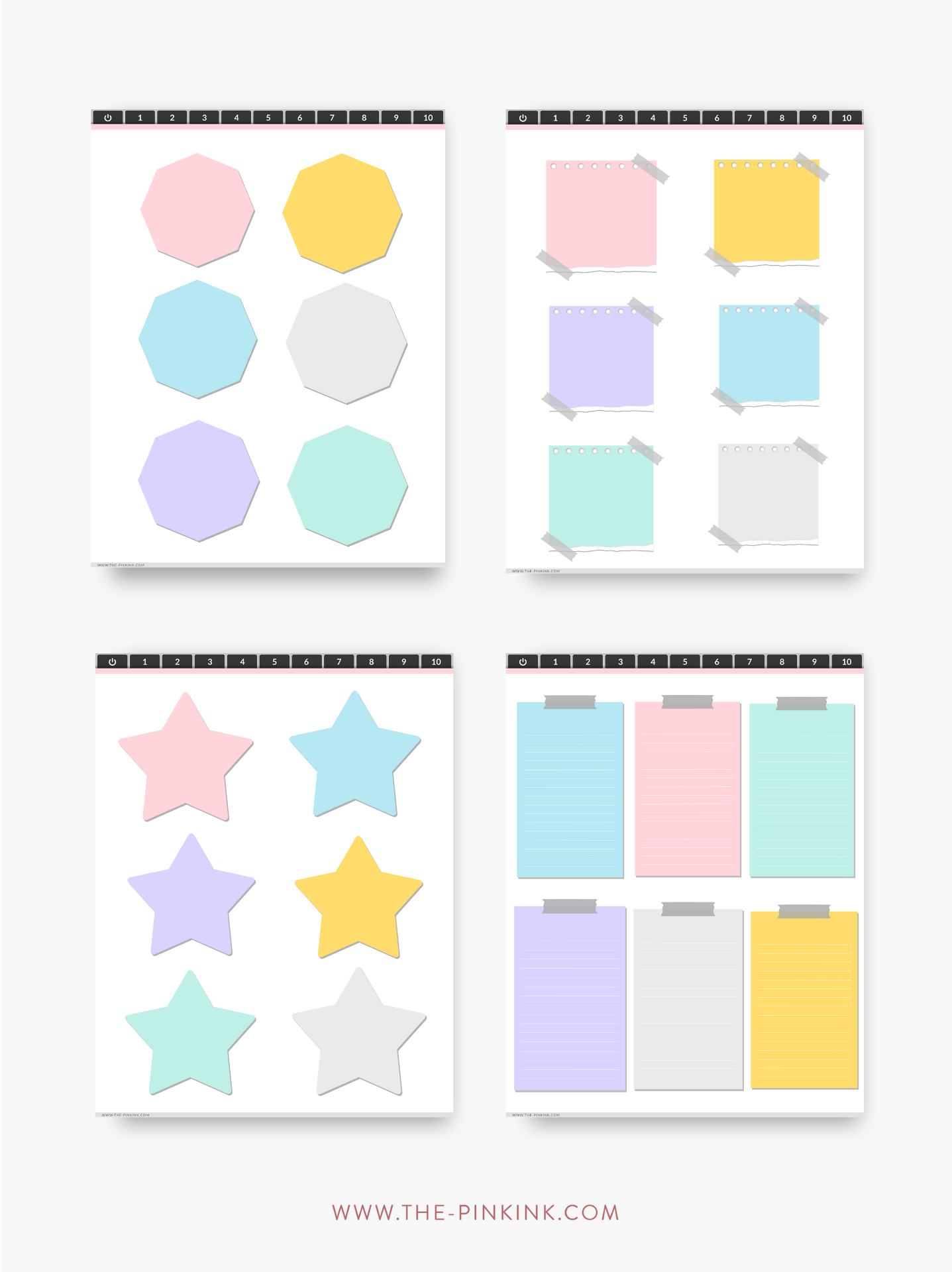 Digital Sticker Book with 800+ Stickers — The Pink Ink Shop
