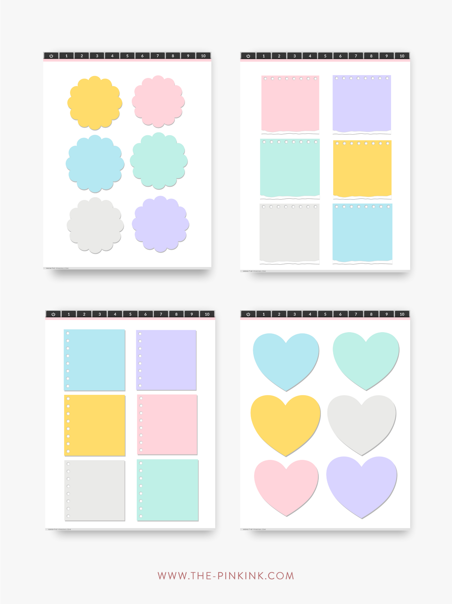 Digital Sticker Book with 800+ Stickers — The Pink Ink Shop