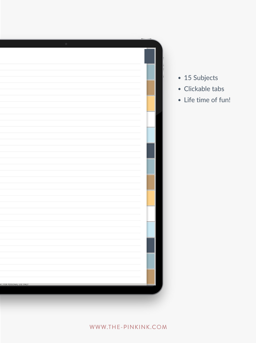 Burgundy Digital Plain Paper Notebook — The Pink Ink Shop