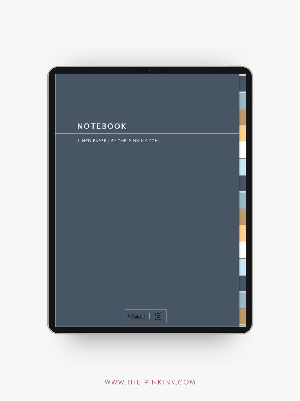 Burgundy Digital Plain Paper Notebook — The Pink Ink Shop