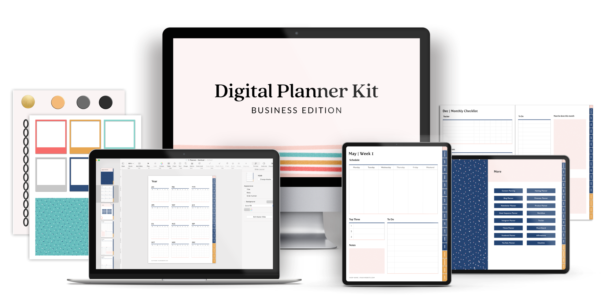 Digital Planner Kit for Online Businesses — The Pink Ink Shop