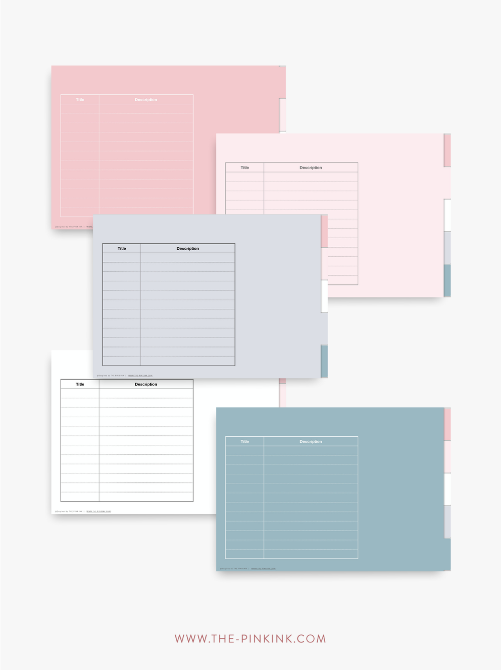 Digital Paper Notebook Note-Taking — The Pink Ink Shop