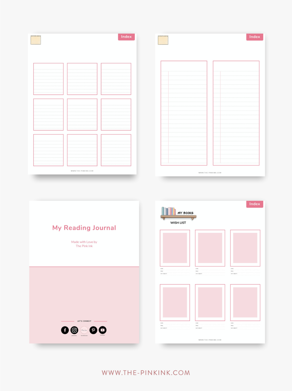 Reading Journal GoodNotes Template Free  Book reading journal, Book review  template, Reading journal