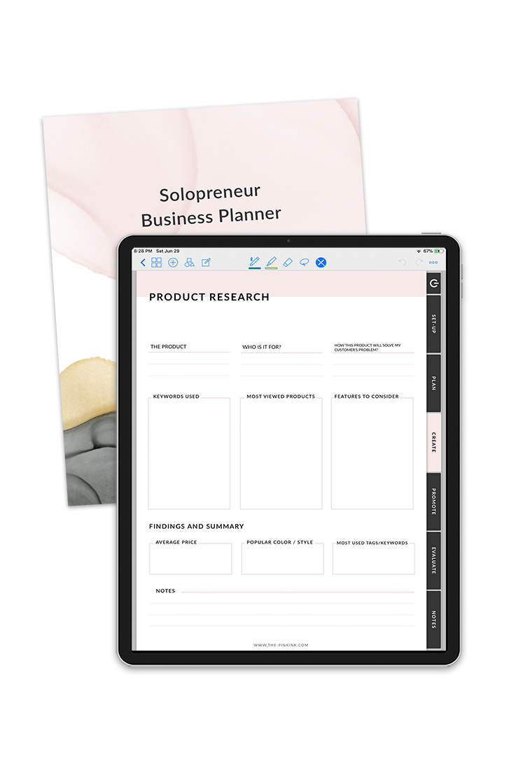 Female Entrepreneur Digital Planner Bundle — The Pink Ink Shop