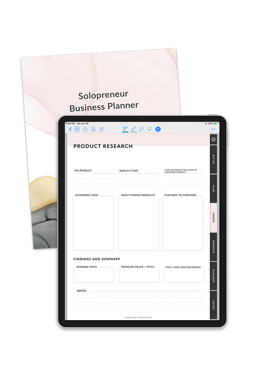 Female Entrepreneur Digital Planner Bundle — The Pink Ink Shop