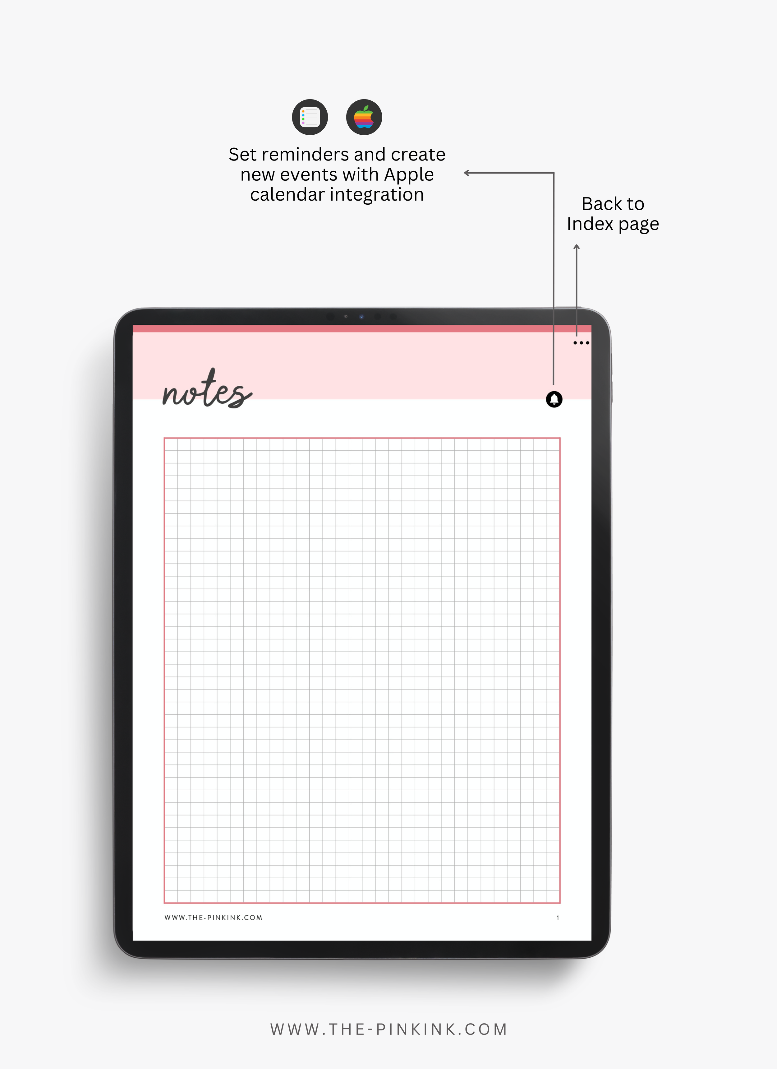 Burgundy Digital Plain Paper Notebook — The Pink Ink Shop