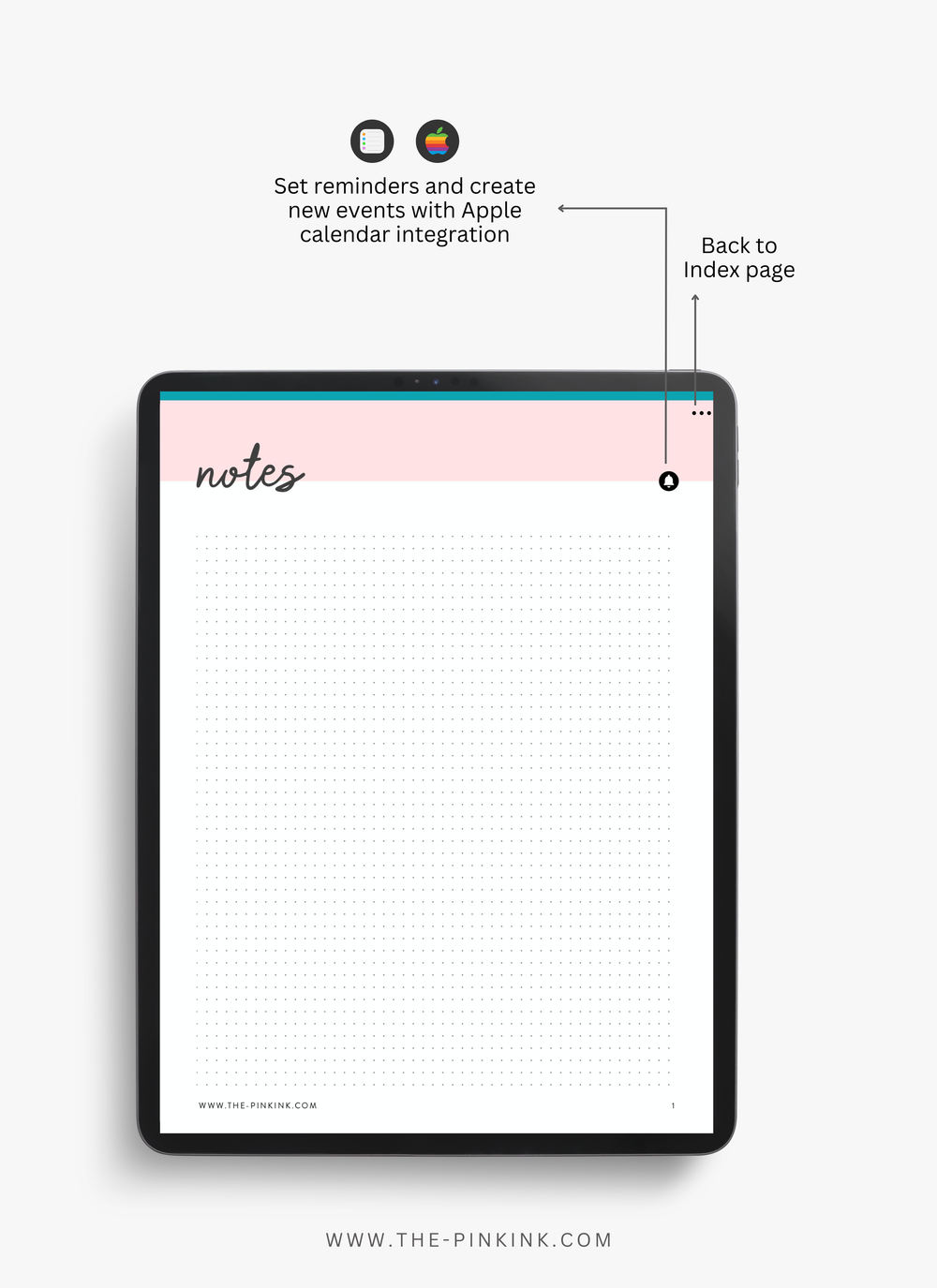 Burgundy Digital Plain Paper Notebook — The Pink Ink Shop