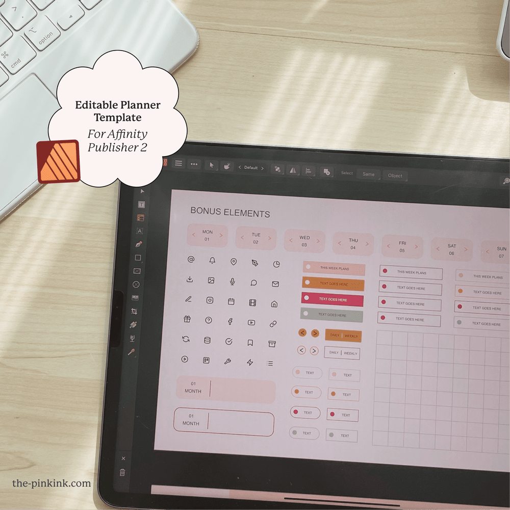 PLR Template Bold Digital PLR Planner — The Pink Ink Shop