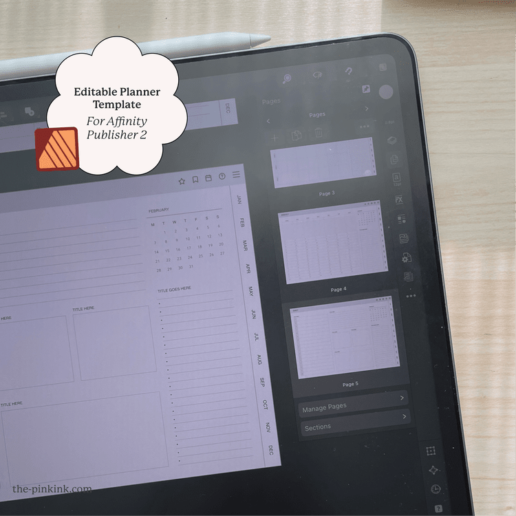 PLR Template Bold Digital PLR Planner — The Pink Ink Shop