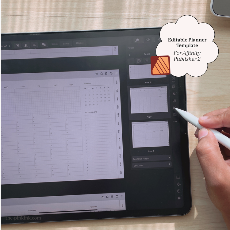PLR Template Bold Digital PLR Planner — The Pink Ink Shop