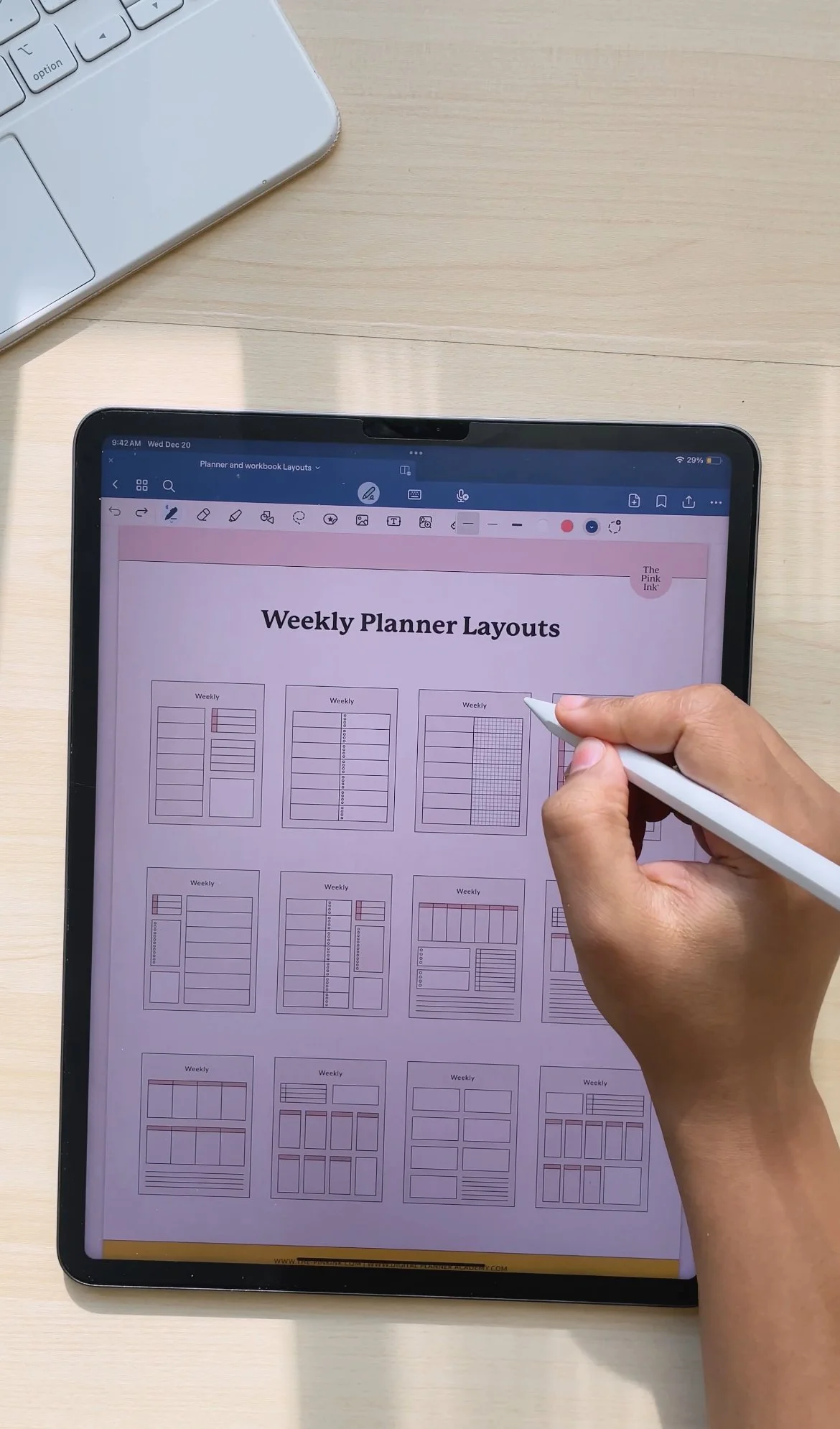 Airtable Template Digital Product Database — The Pink Ink Shop