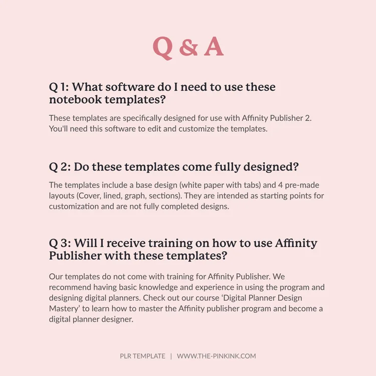 PLR Planner and Templates Store — The Pink Ink Shop