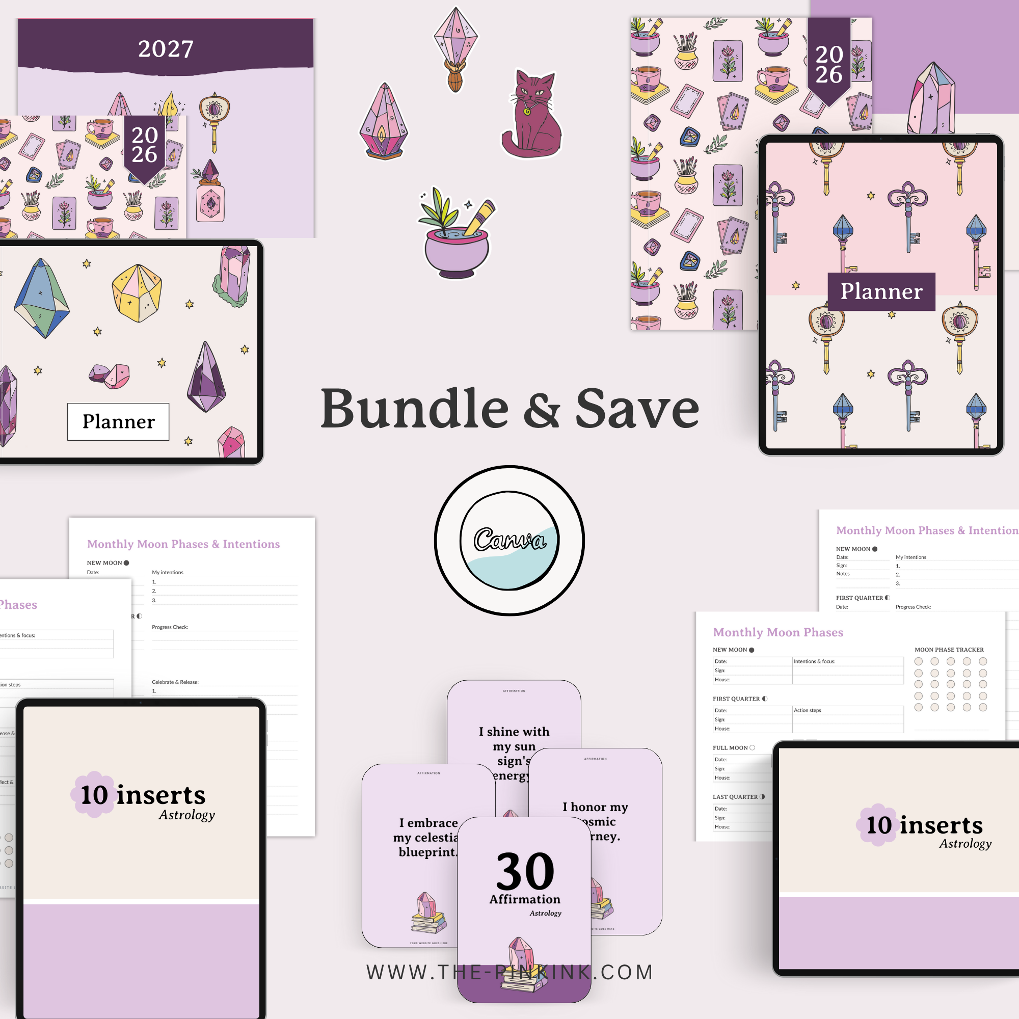 Bundle: PLR Astrology Templates  | Canva