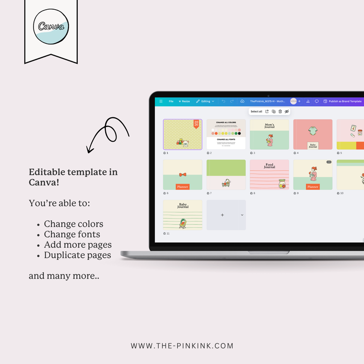 PLR Motherhood Covers for Canva — The Pink Ink Shop