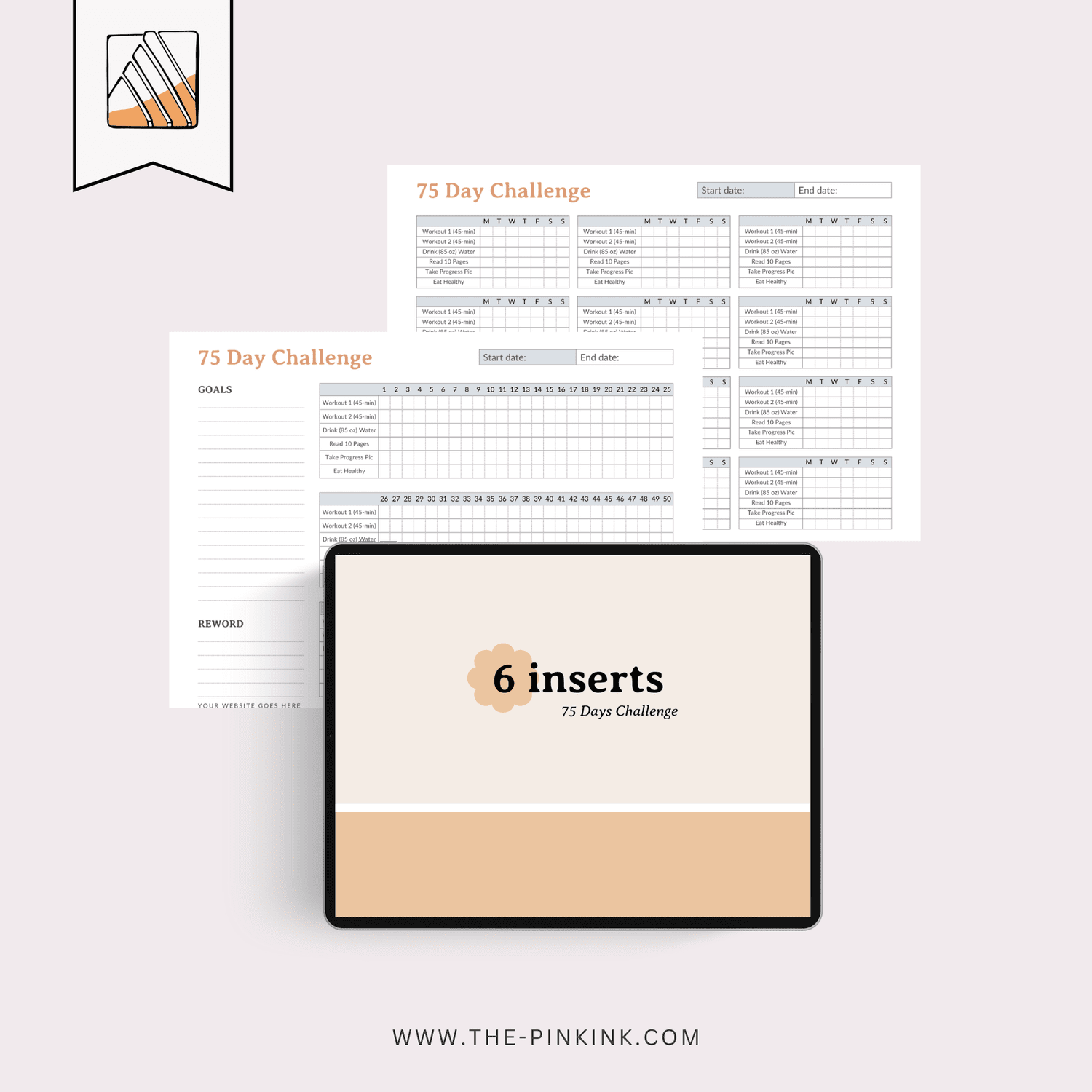 PLR Template Bold Digital PLR Planner — The Pink Ink Shop