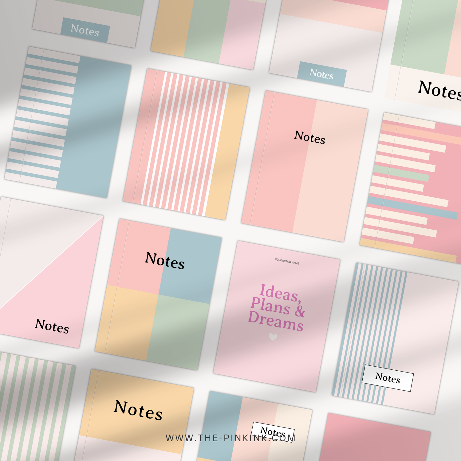 PLR Simple Notebook Covers for Canva — The Pink Ink Shop