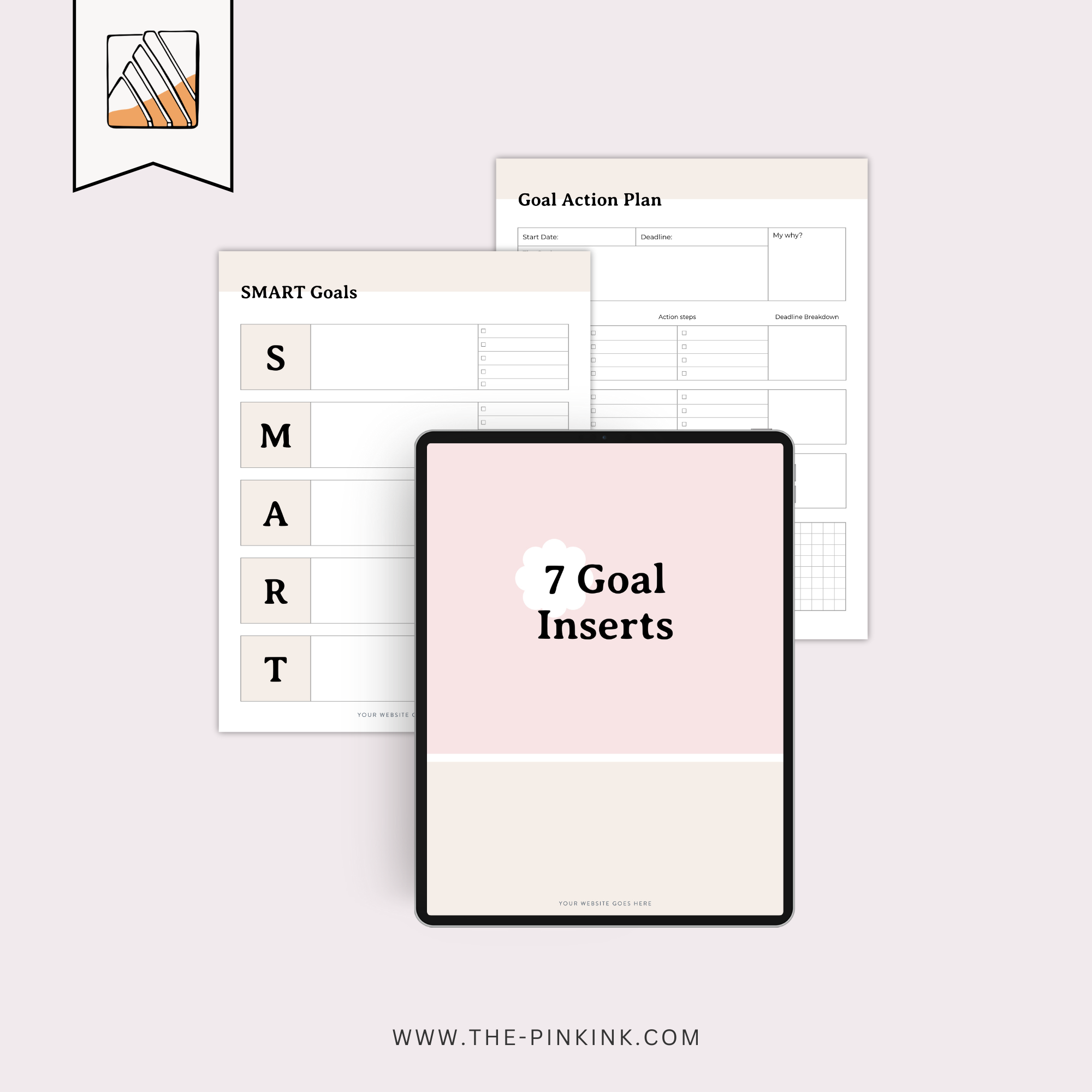 PLR Template Bold Digital PLR Planner — The Pink Ink Shop
