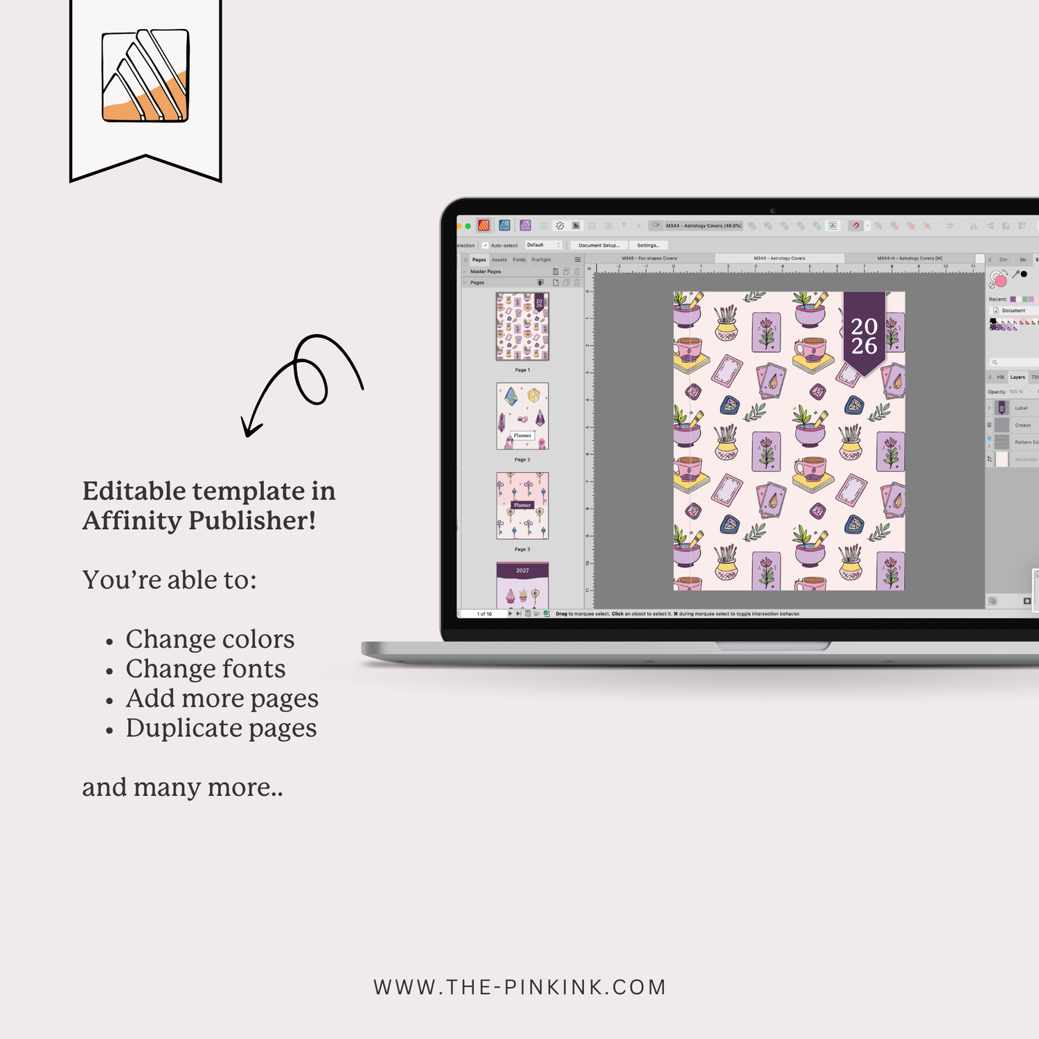 PLR Astrology Covers for Affinity Publisher — The Pink Ink Shop